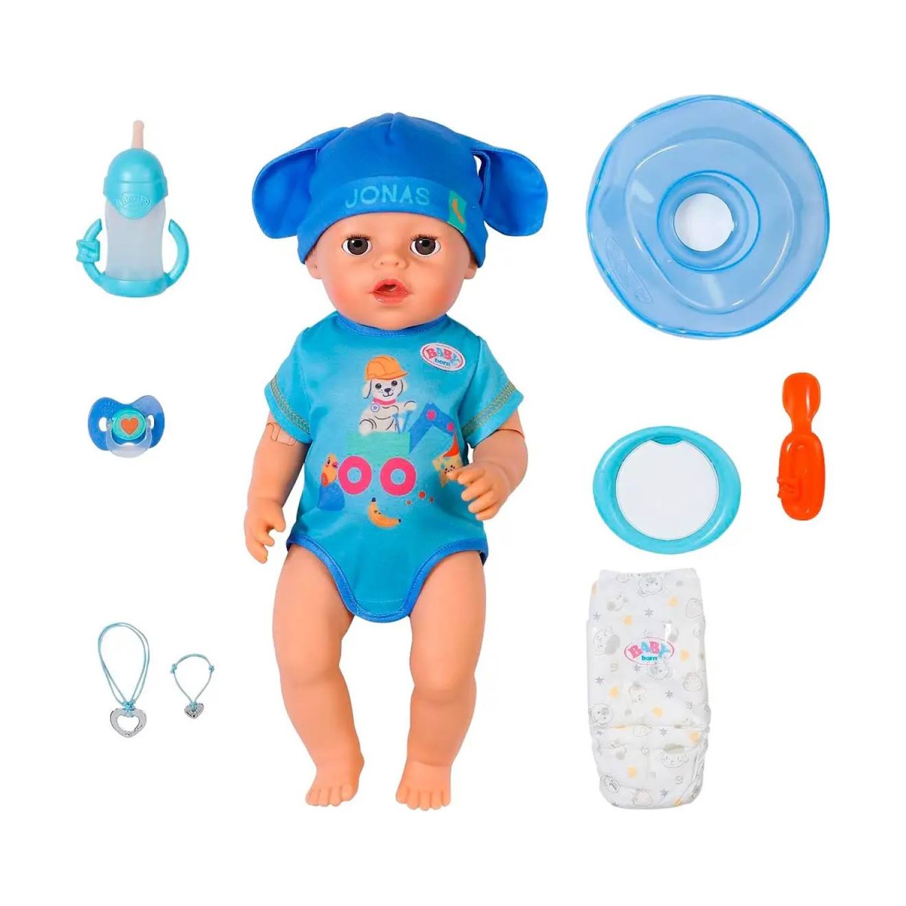 Poupon Baby Born Jonas Click & Play 43cm Multicolore