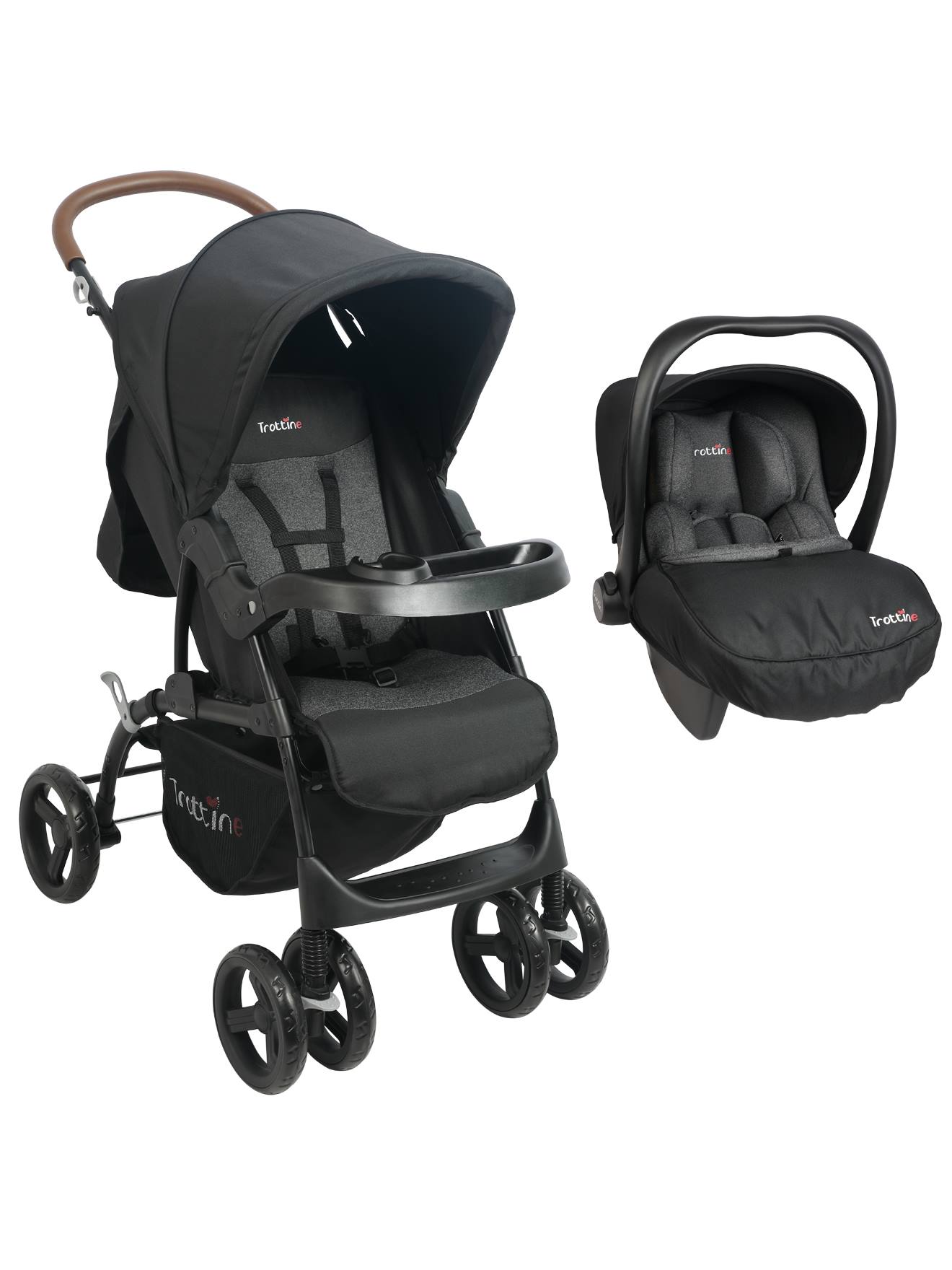 Poussette + Siège Auto Bébé Finitions Luxe Ts Cassiope2 Lx Silver