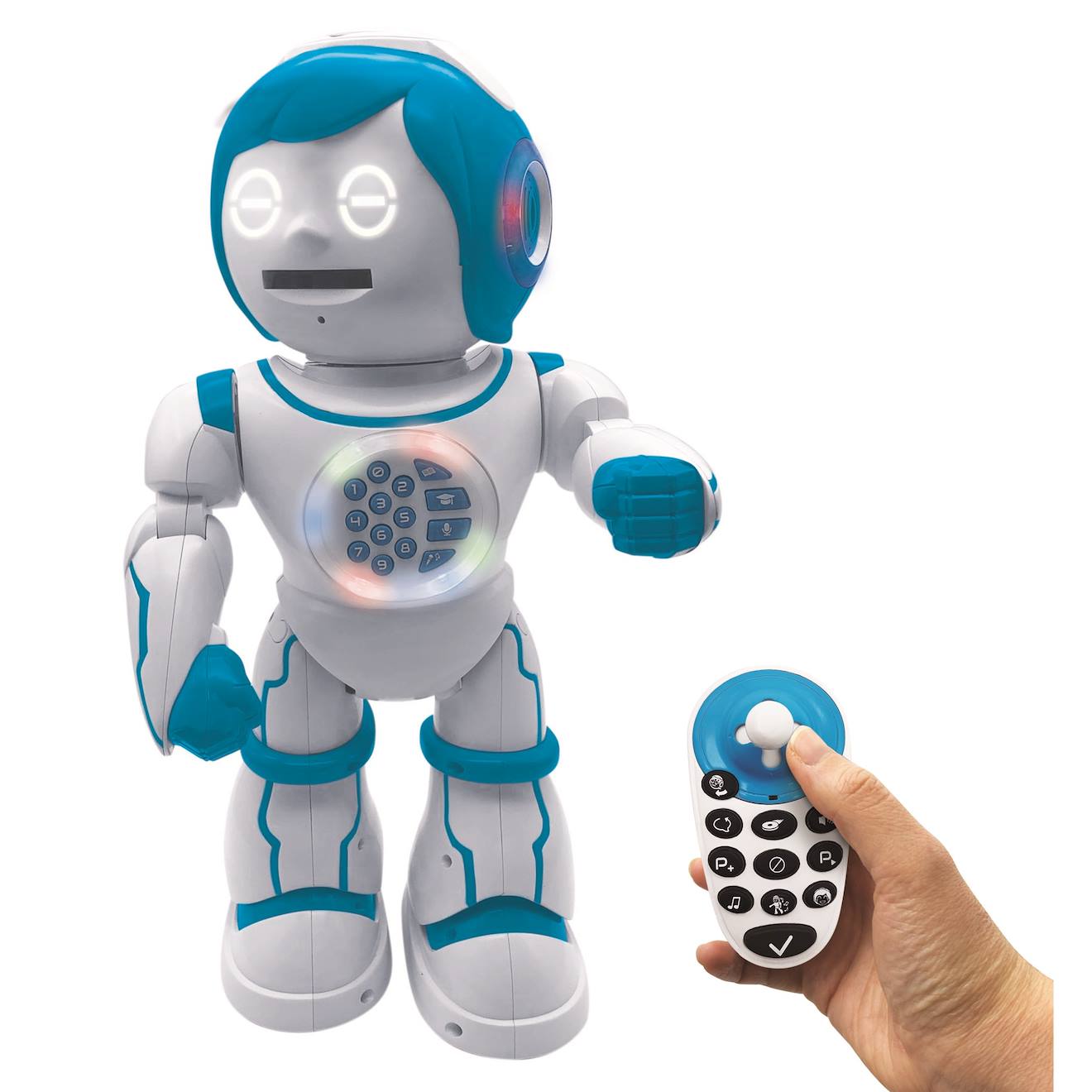 Powerman Kid Mon Robot Ludo-educatif Bilingue (français/anglais) Avec Télécommande, Programmable, Dance, Musique Blanc
