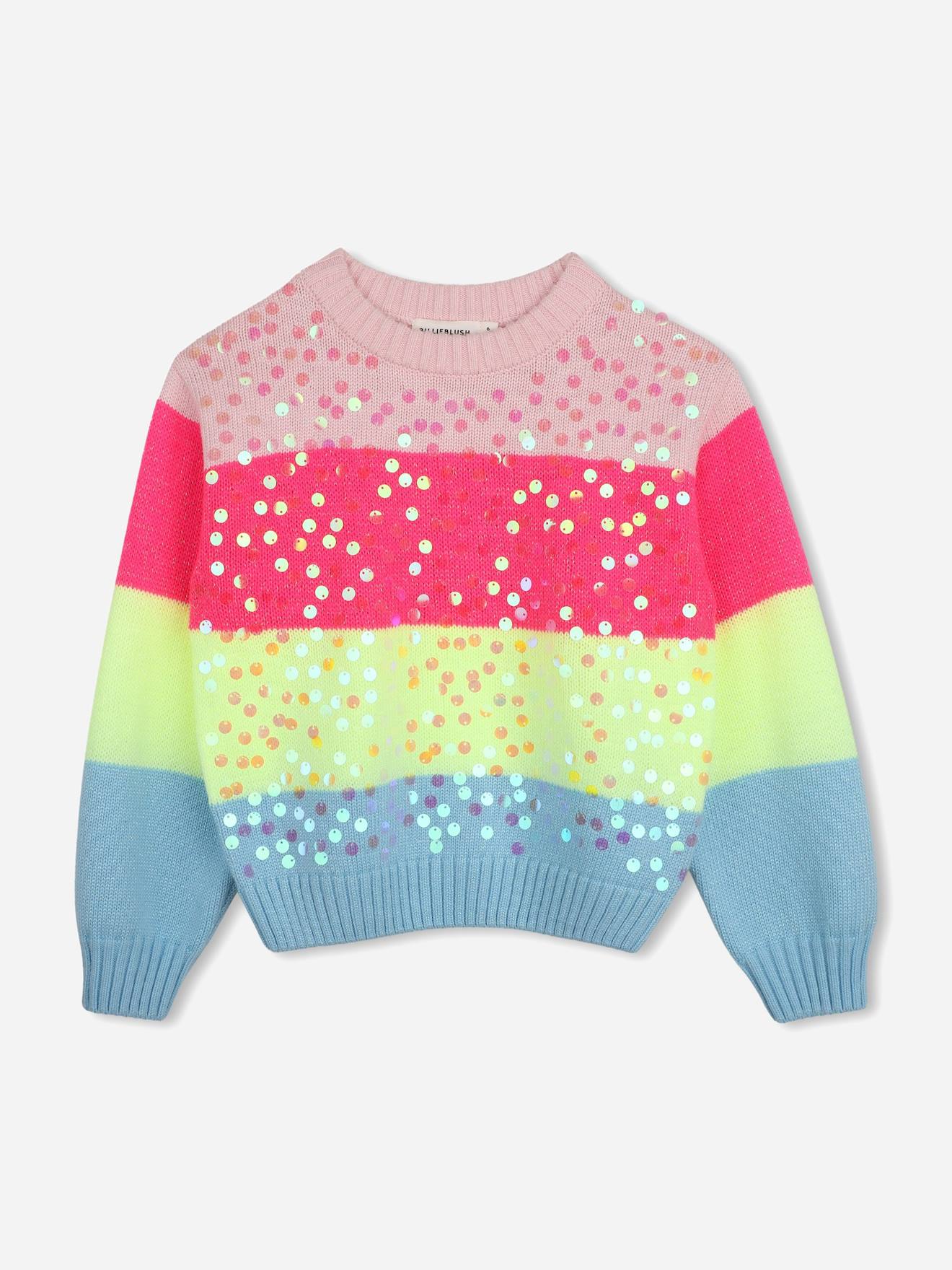 Pull Col Rond Multicouleur