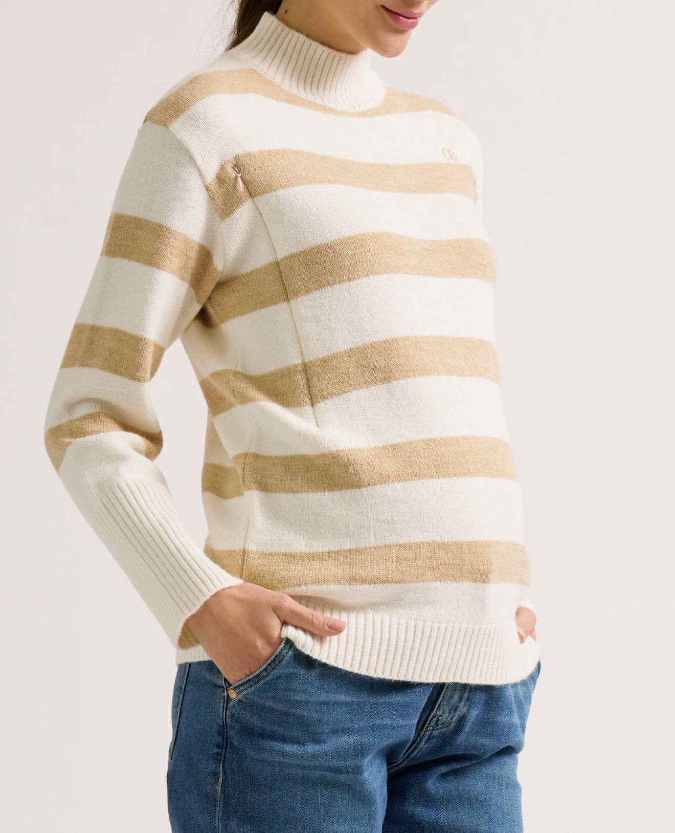 Pull De Grossesse Et Allaitement Cabourg Ivoire