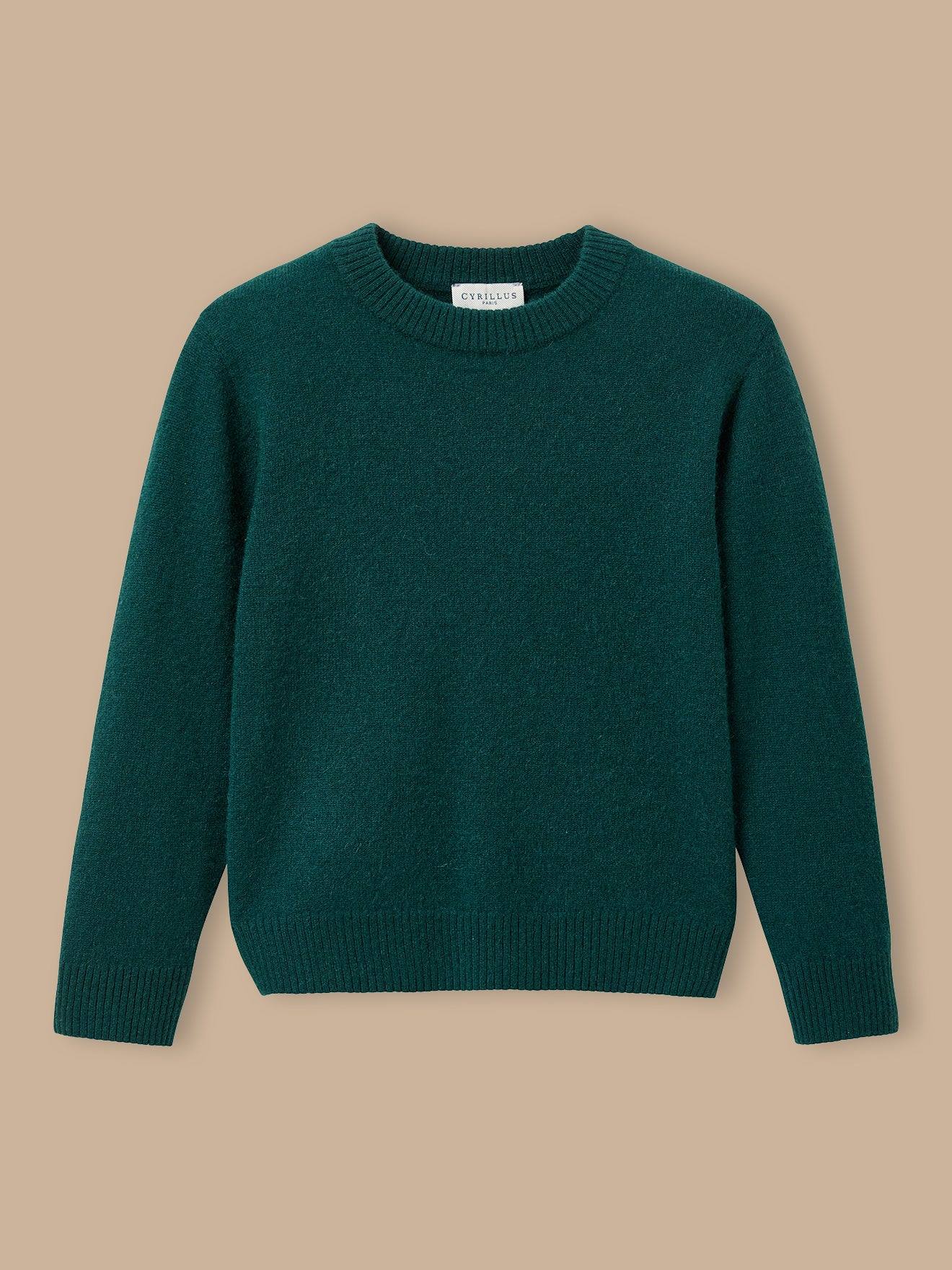 Pull En Cachemire Garçon Vert