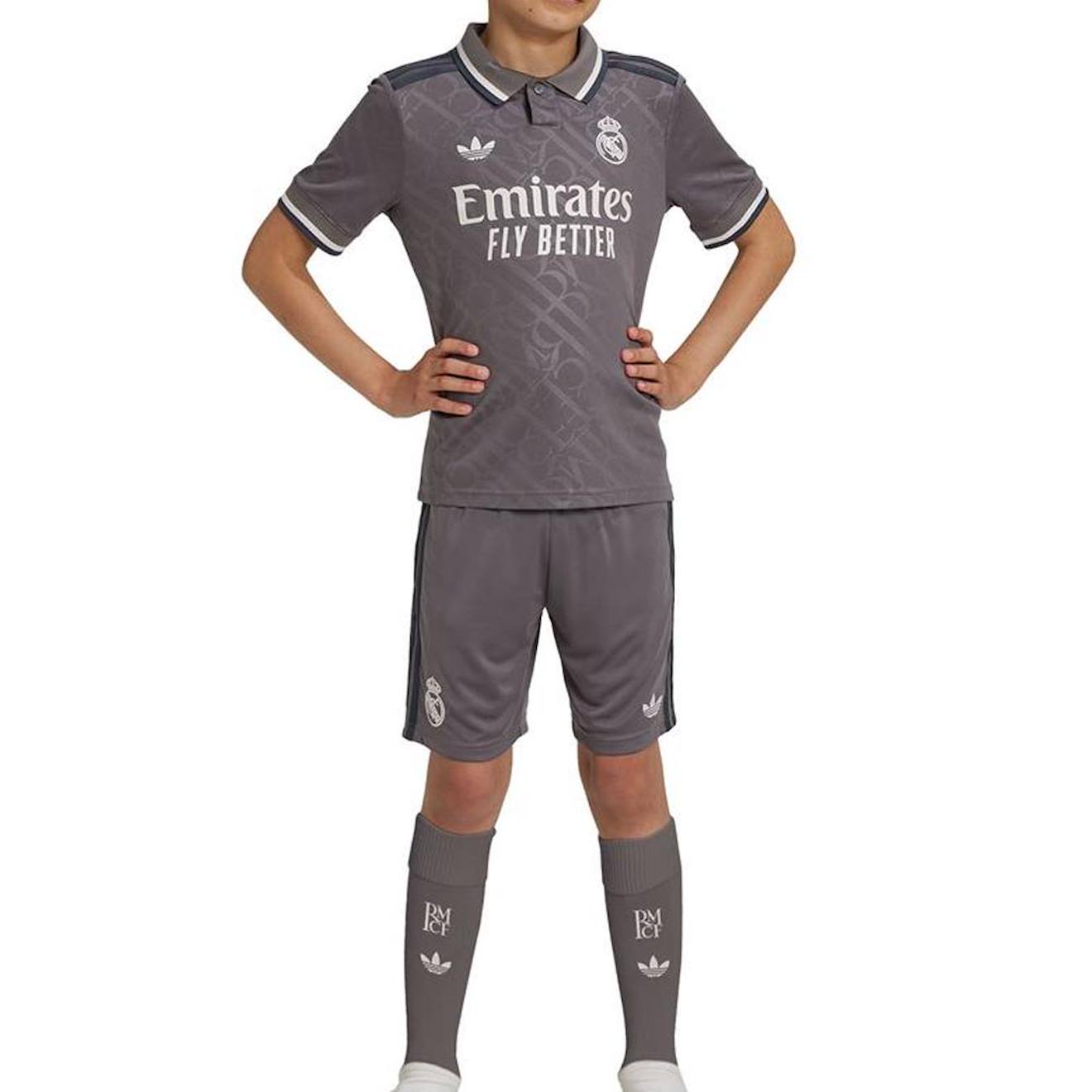 Real Madrid Ensemble Tenue Third Junior 24/25 Gris
