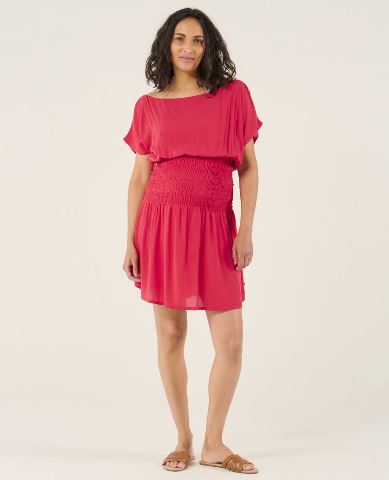 Robe D'allaitement Carmen Framboise