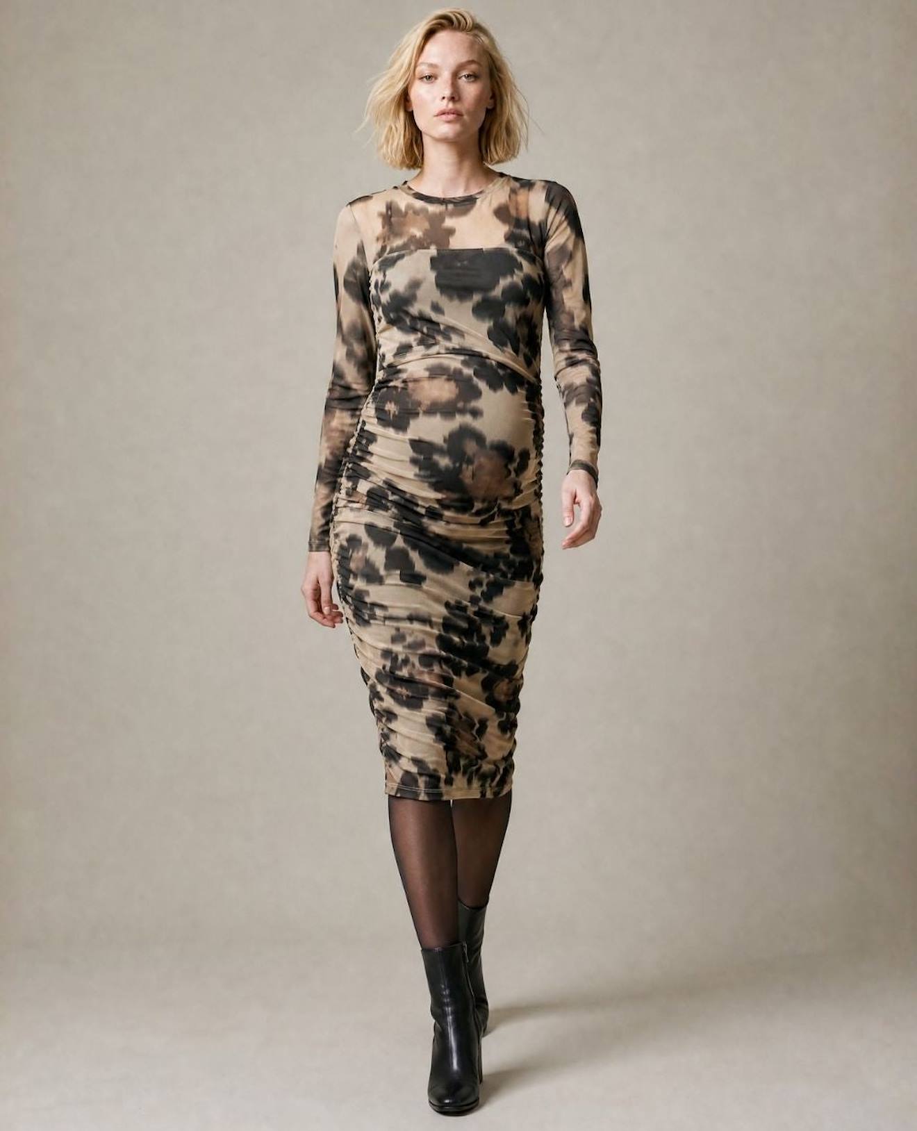Robe De Grossesse Et Allaitement Vanessa Beige