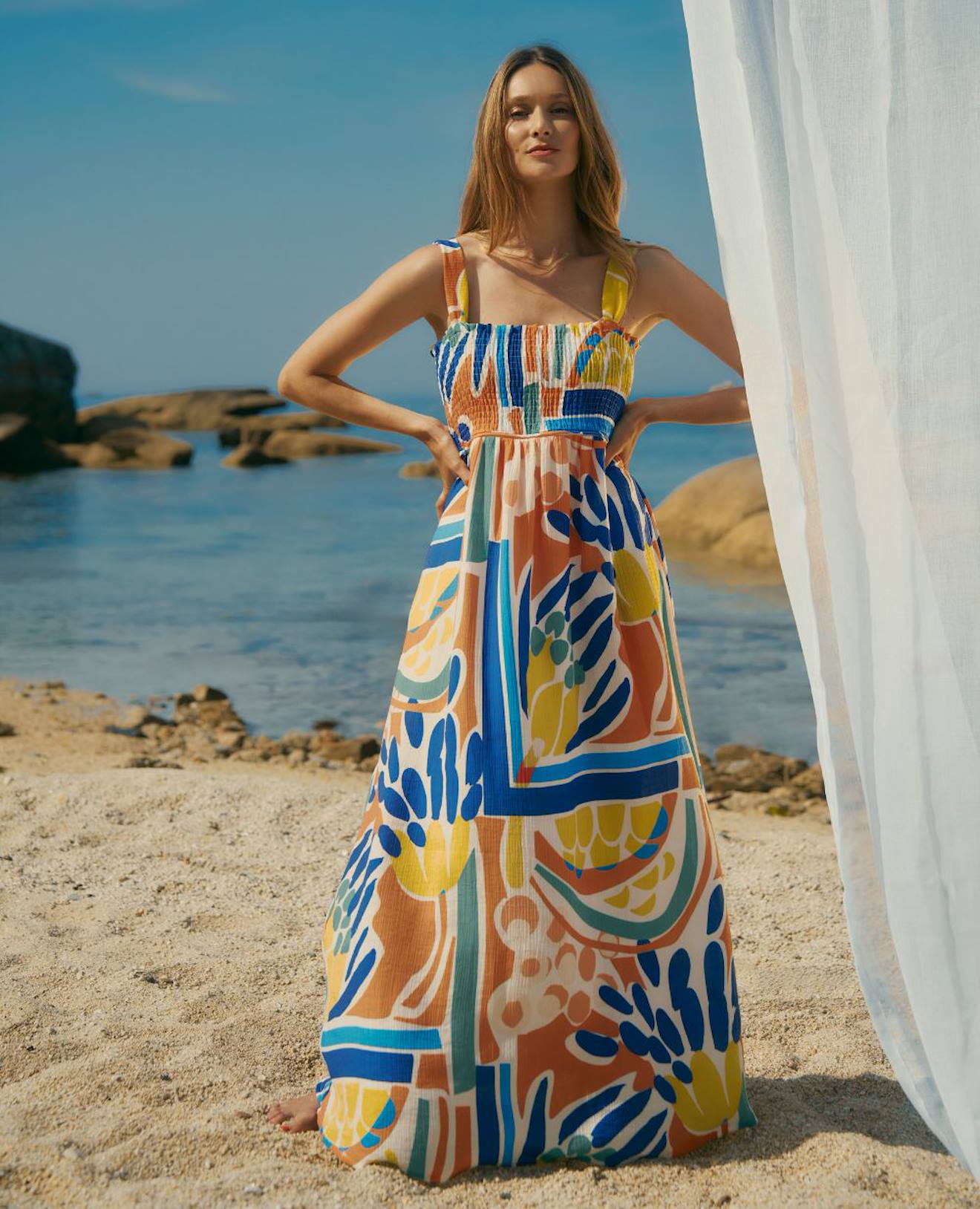 Robe Longue De Grossesse Et D'allaitement Naïade Multico