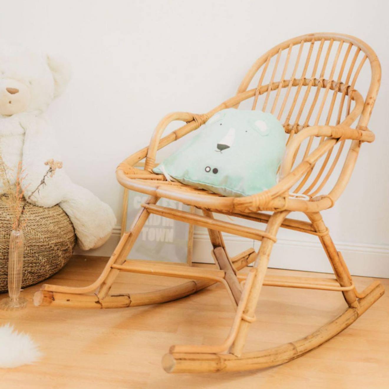 Rocking-chair Enfant En Rotin - June Naturel