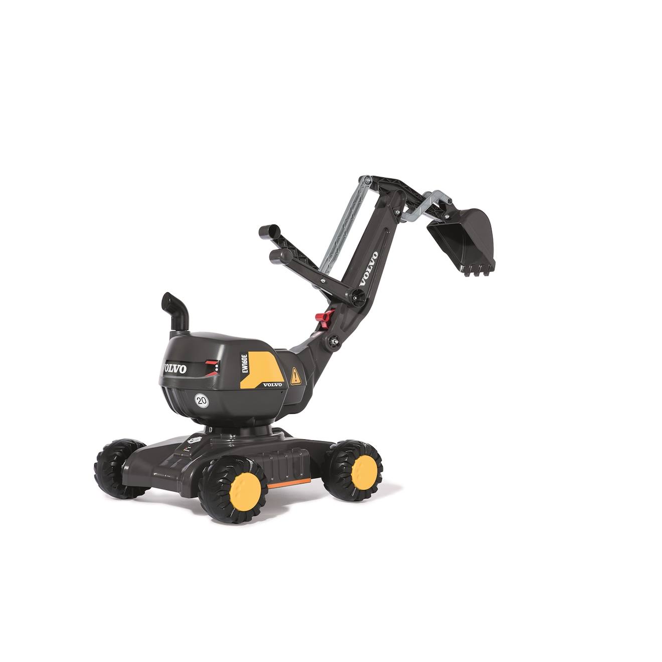 Rollydigger Pelleteuse Volvo Ew160 Noir Et Jaune