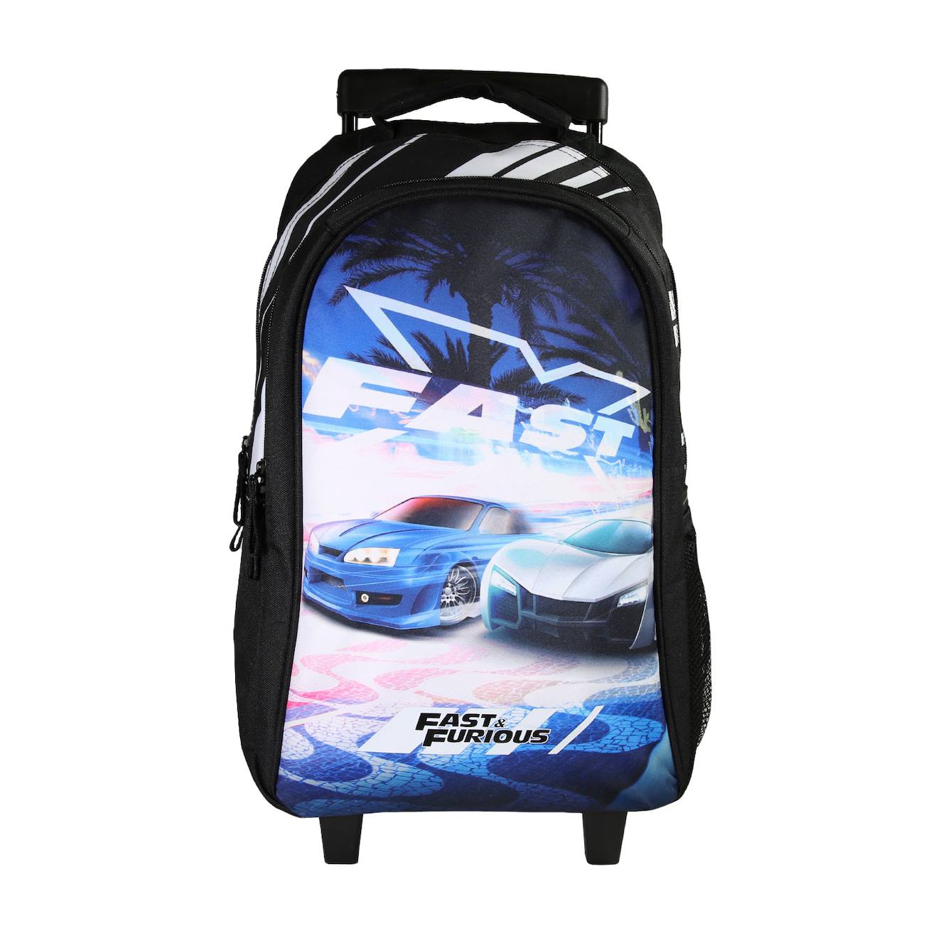Sac À Dos À Roulettes Fast & Furious Noir