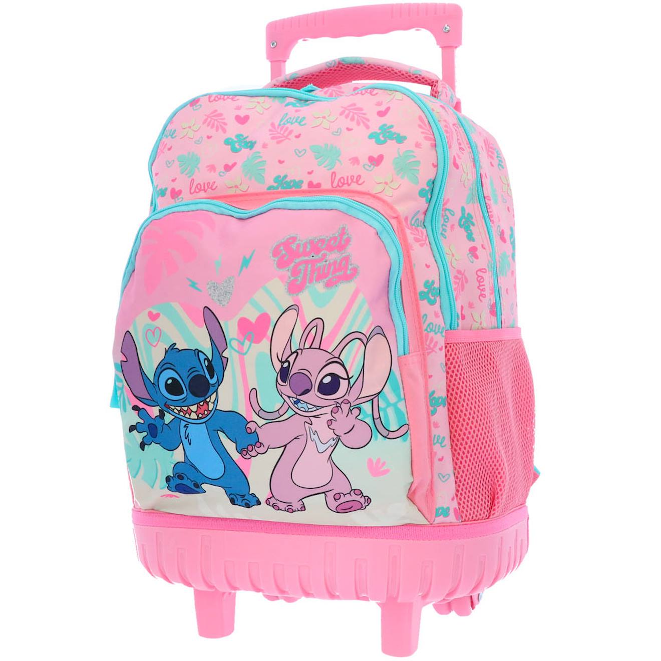 Sac À Dos À Roulettes Fille Lilo & Stitch 2 Compartiments Multicolore