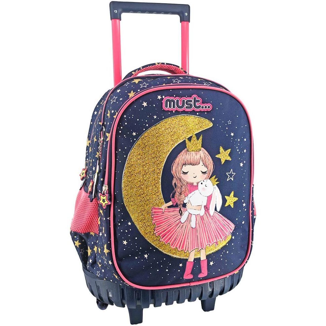 Sac À Dos À Roulettes Girl Moon Must 45 Cm Trolley Multicolore