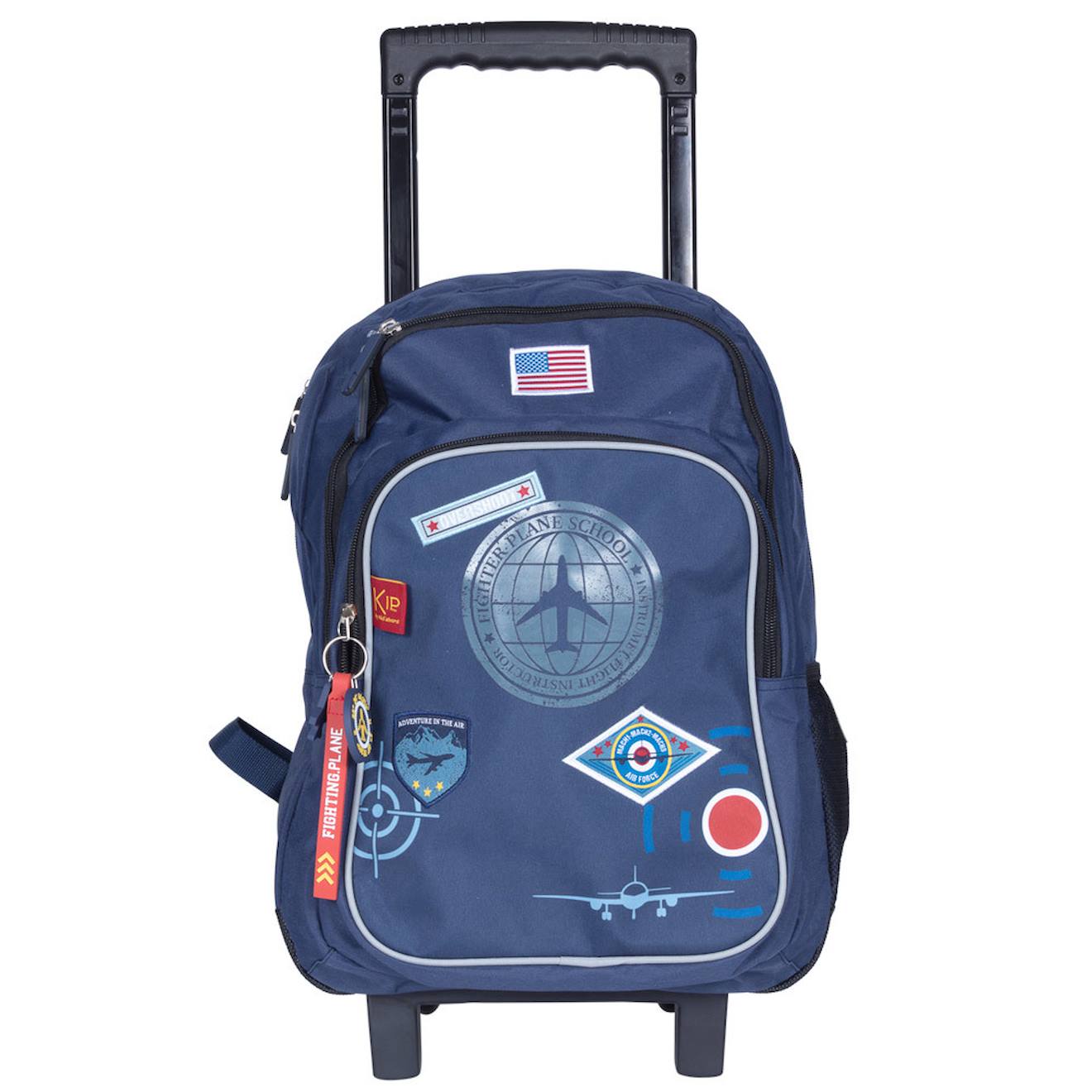 Sac À Dos À Roulettes Kip Boy 43 Cm - 2 Cpt (aviator) Multicolore