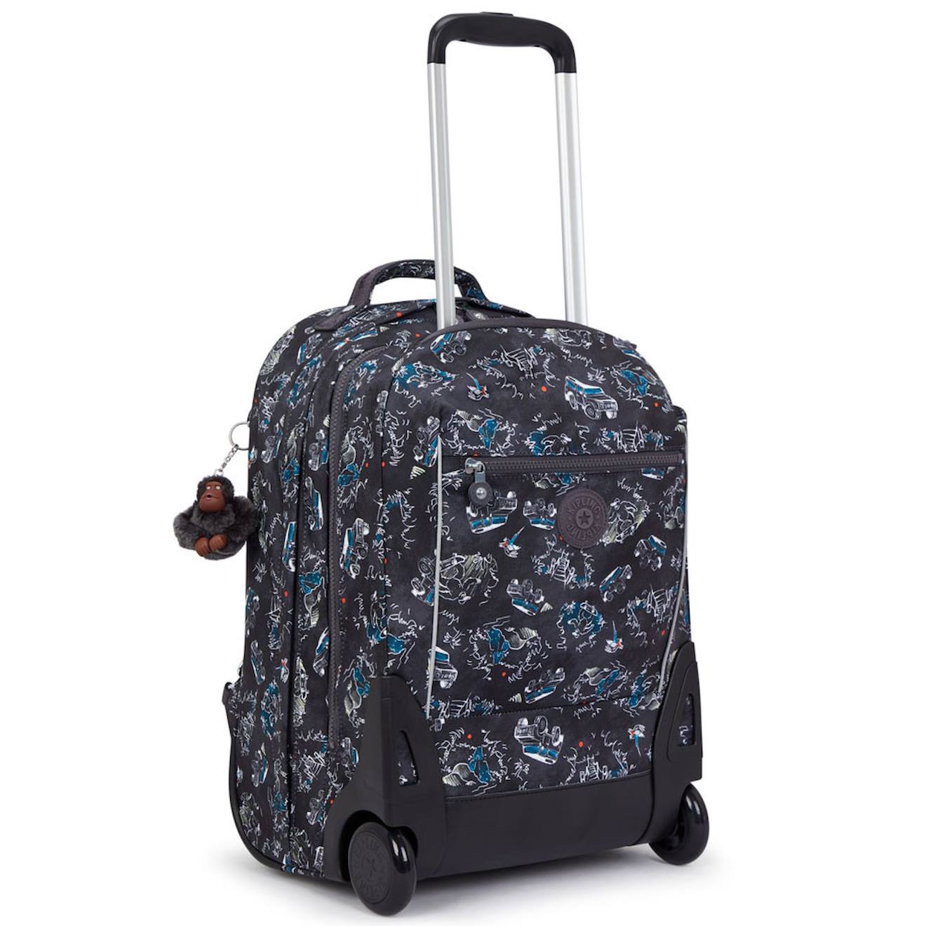 Sac À Dos À Roulettes Kipling Sari 48 Cm (jungle Fun Race) Jungle Fun Race