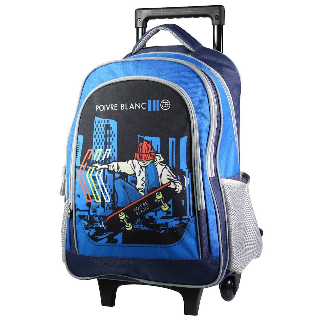 Sac À Dos À Roulettes Poivre Skateur 45 Cm Trolley Garçon Multicolore