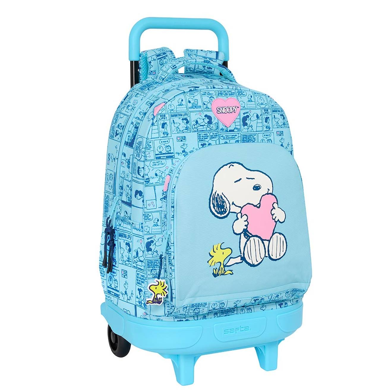 Sac À Dos À Roulettes Snoopy Love - Trolley 45 Cm Multicolore