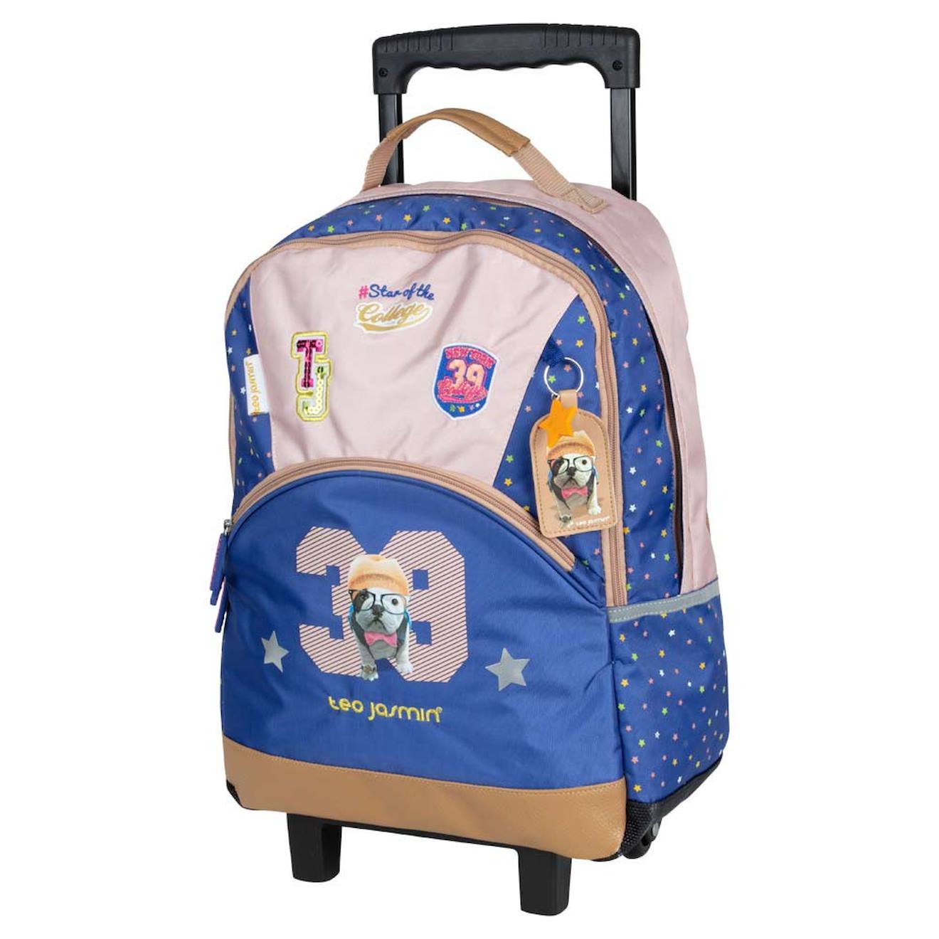 Sac À Dos À Roulettes Teo Jasmin 43 Cm Haut De Gamme (college) College