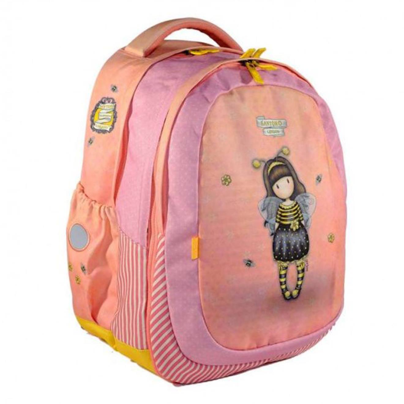 Sac À Dos Fille 2-en-1 À Motif 44 Cm Pêche