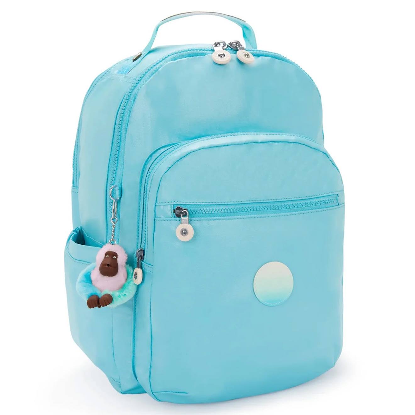 Sac À Dos Fille Kipling Seoul College Extra 44 Cm - Compartiment Pour Ordinateur Bleu