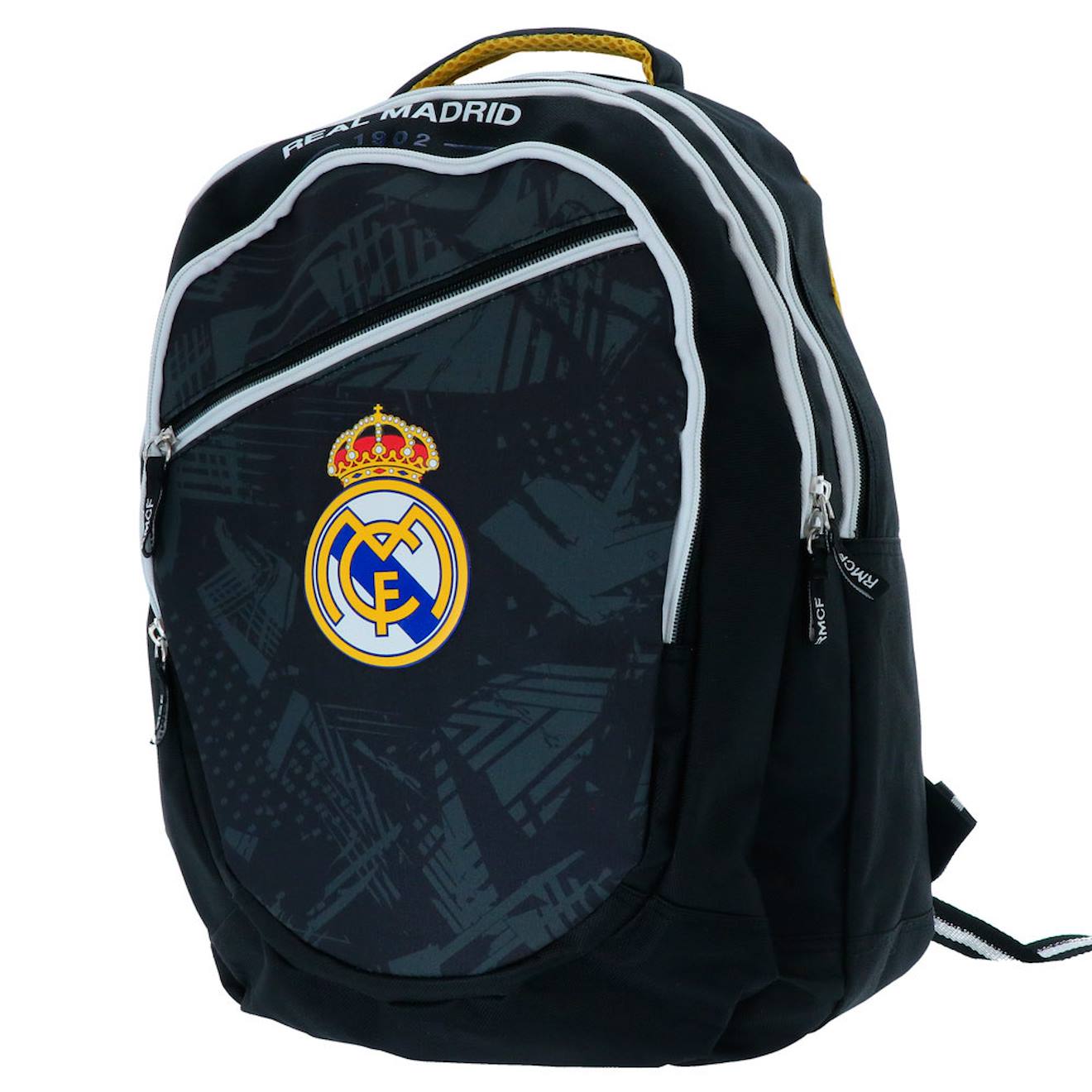 Sac À Dos Garçon Real Madrid Cf 2 Compartiments Noir