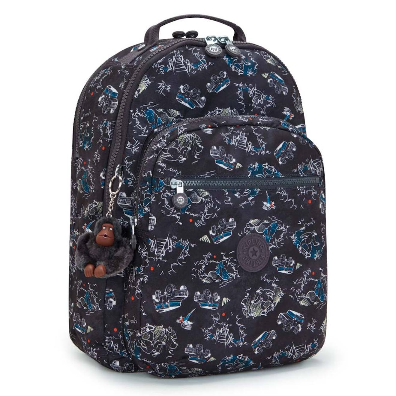 Sac À Dos Ordinateur 44 Cm Jungle Fun Race 27 L Noir / Bleu / Marine / Noir
