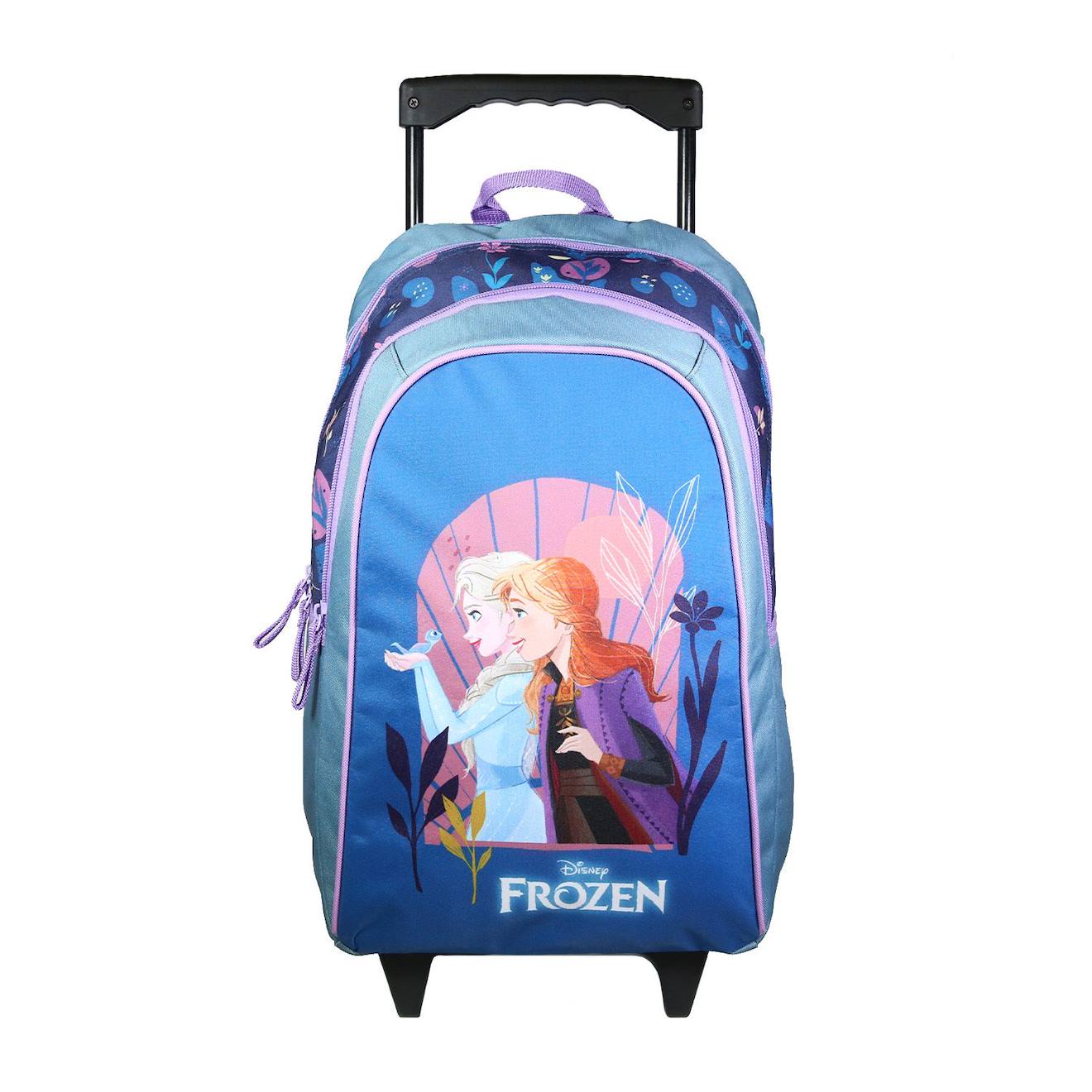 Sac À Dos Scolaire À Roulettes La Reine Des Neiges / Frozen Bleu