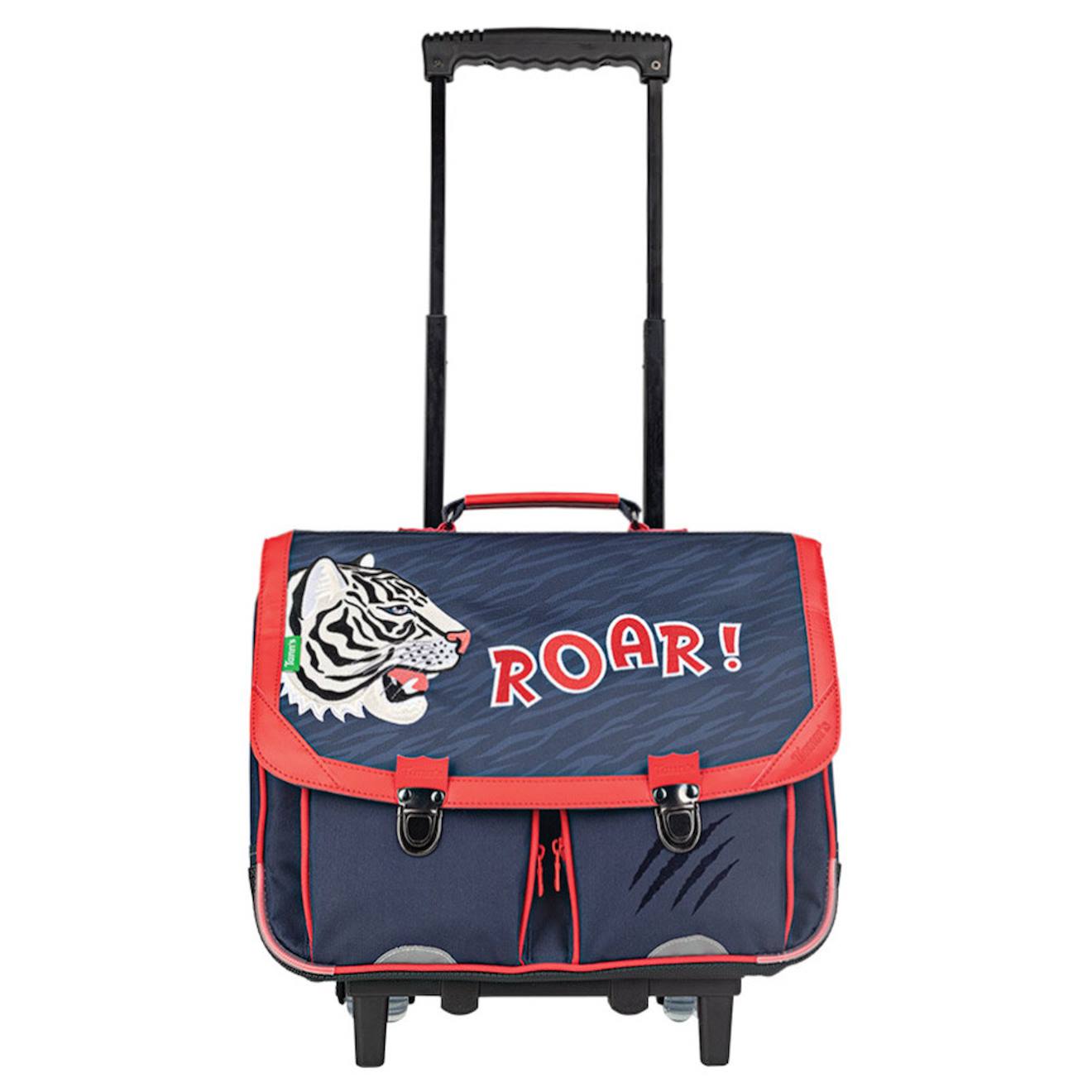 Sac À Dos Trolley Aaron 2025 18 L 38 Cm Simili Avec Bretelles Rembourrées Bleu / Rouge / Noir