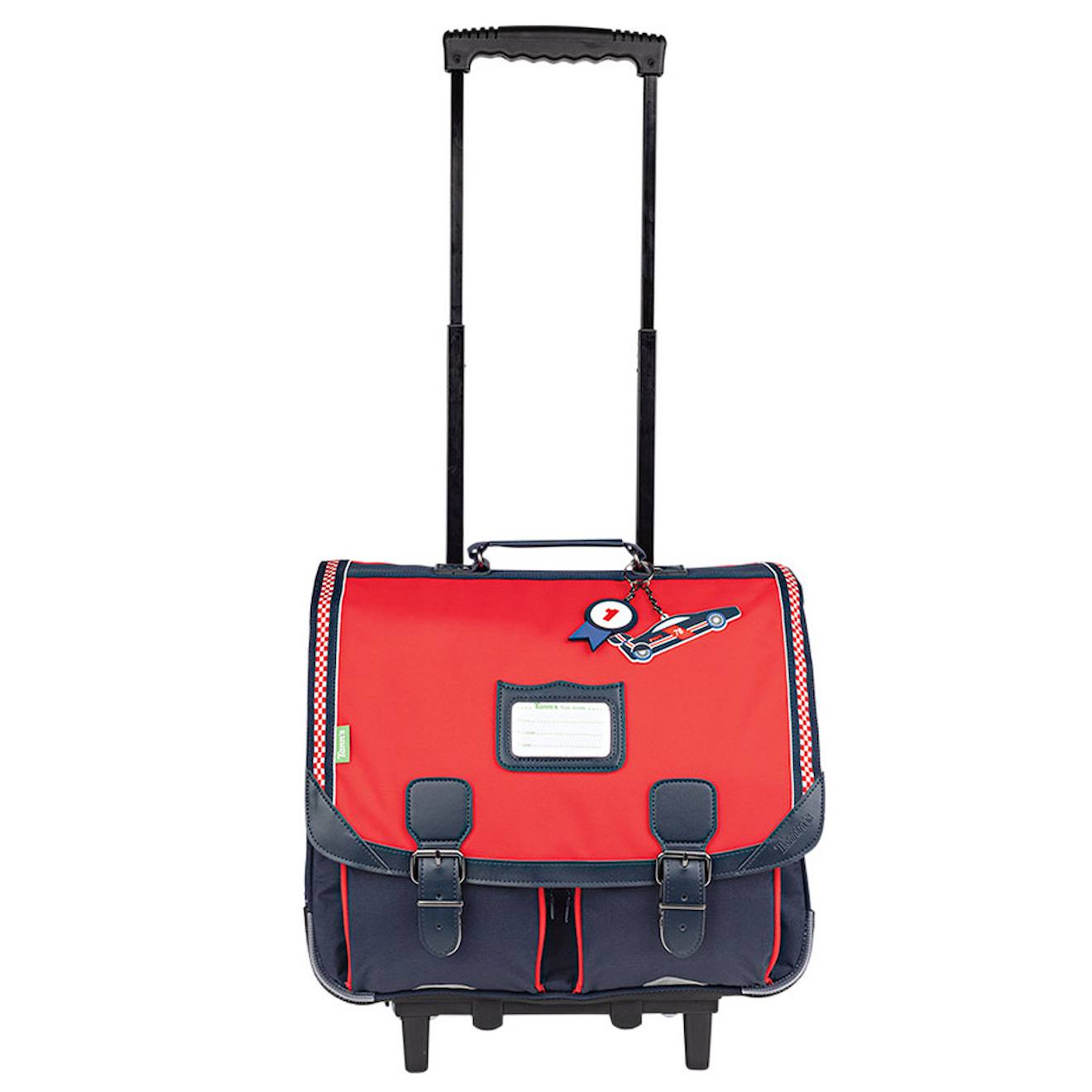 Sac À Dos Trolley Garçon 41 Cm Noé Avec Roues Et Bandes Réfléchissantes Noir