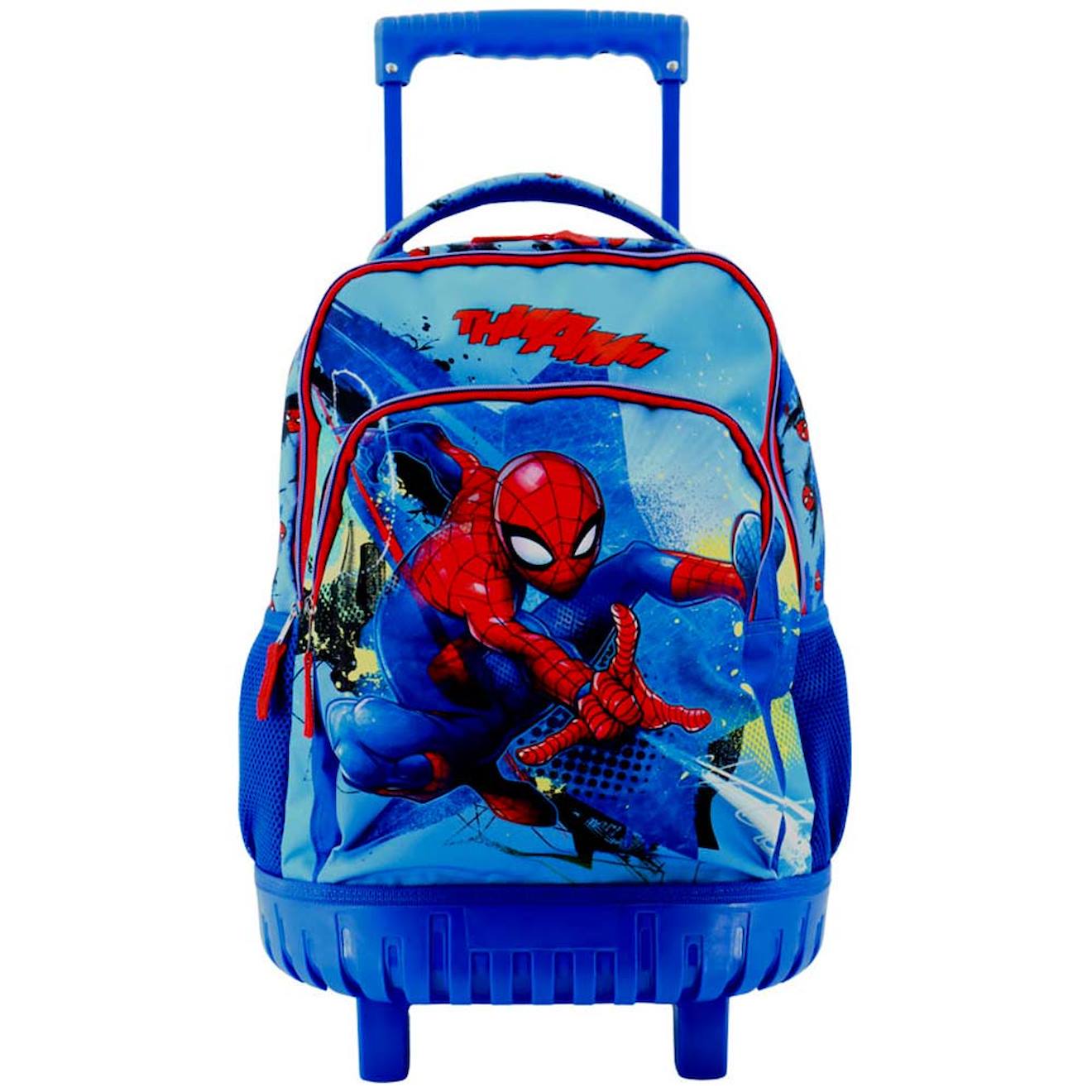 Sac À Dos Trolley Imprimé Spiderman En Polyester - Spiderman Bleu / Rouge / Blanc