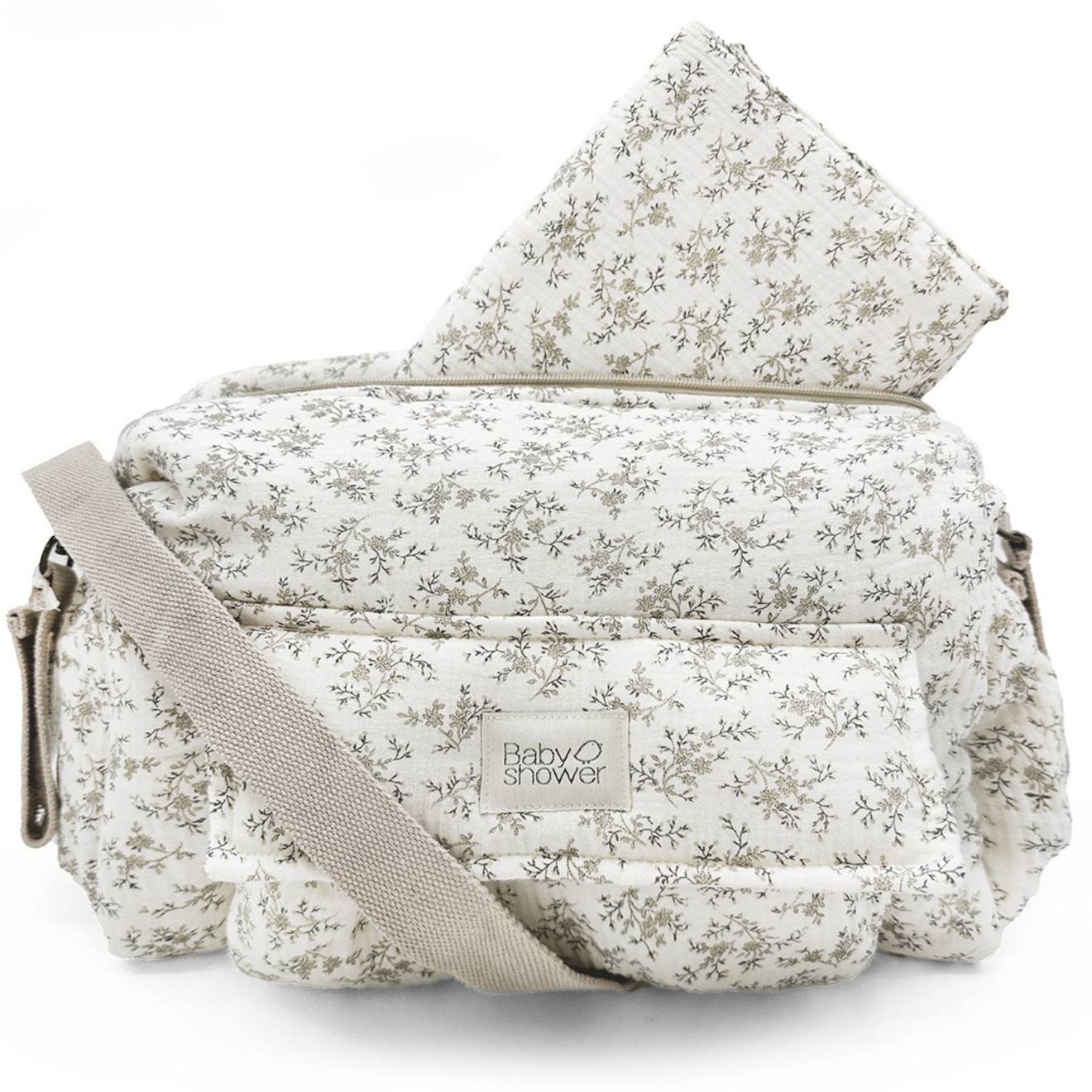 Sac À Langer Camila Miley Ecru, Noir, Vert