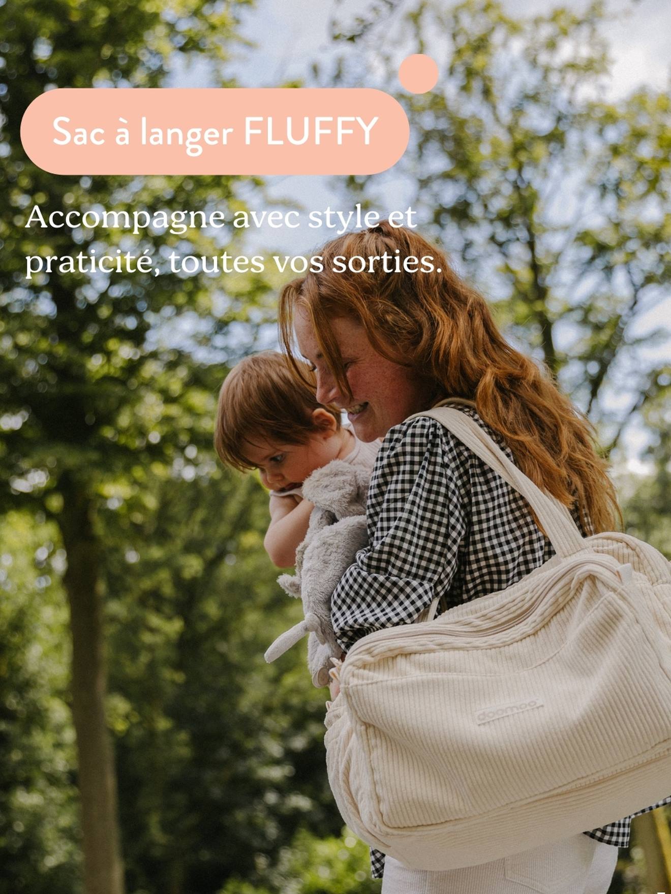 Sac à langer fluffy beige