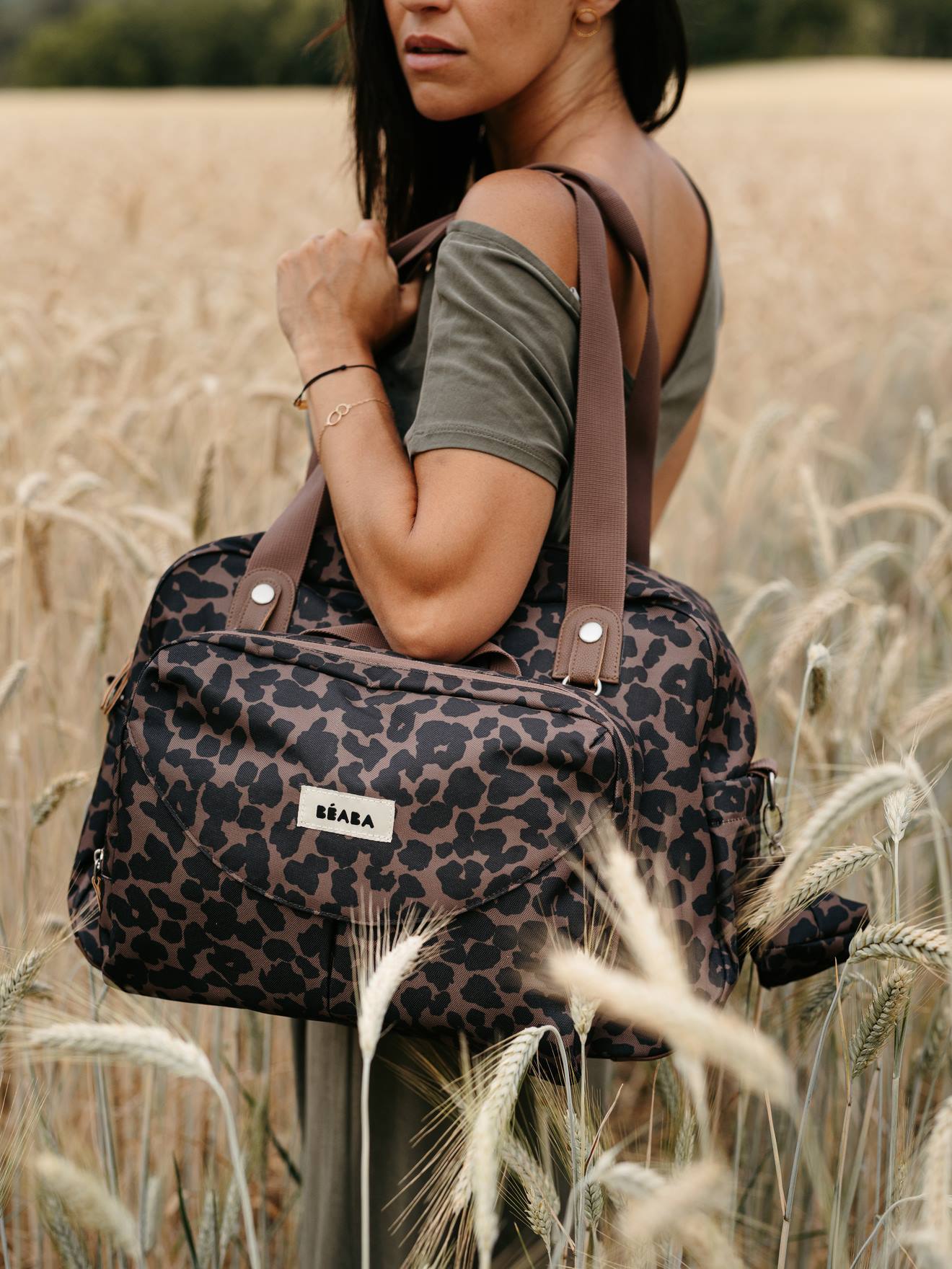 Sac à langer Genève II noir imprimé