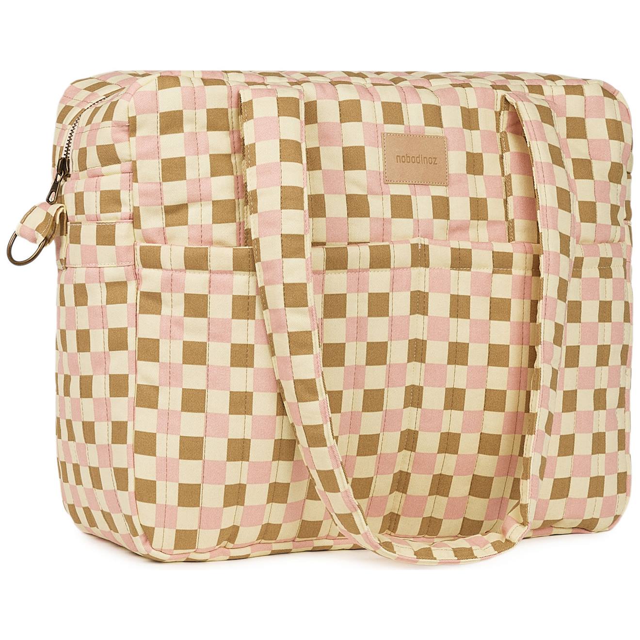 Sac À Langer Imperméable Yellow Pink Mosaic Hyde Park Rose, Marron
