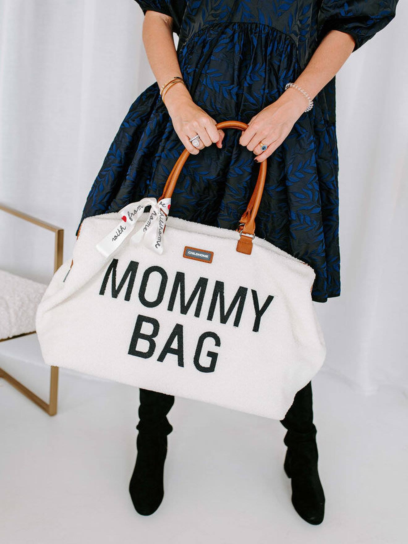 Sac À Langer Mommy Bag Large Teddy - Écru