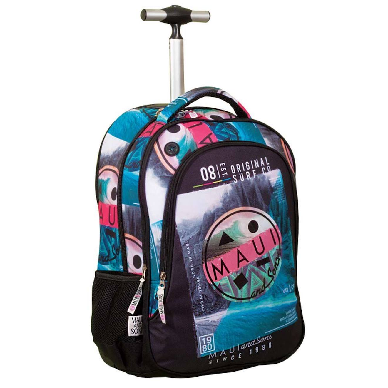 Sac À Roulettes - Design Tropical - Maui & Sons Multicolore