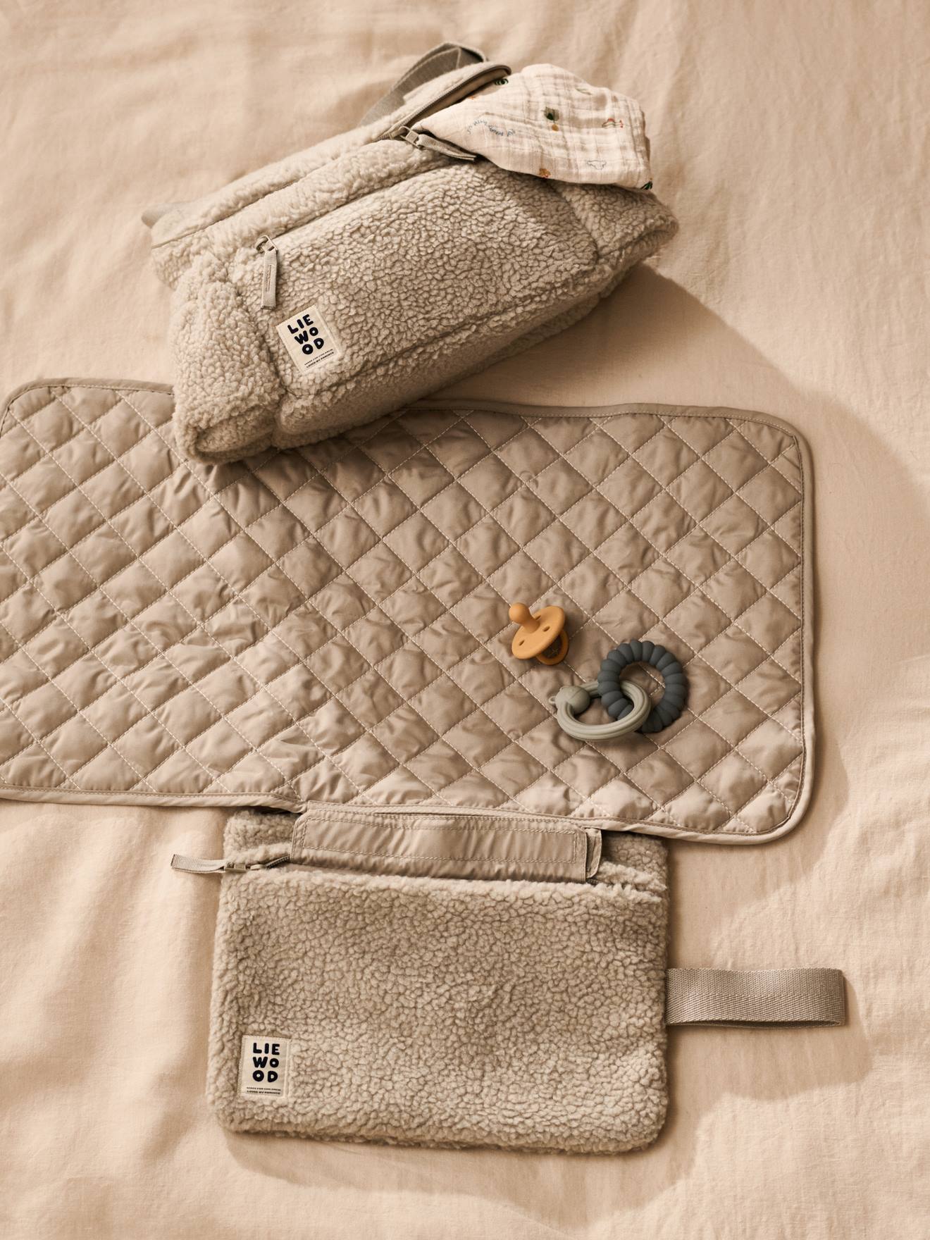 Sac bandoulière multipoches Olivie beige