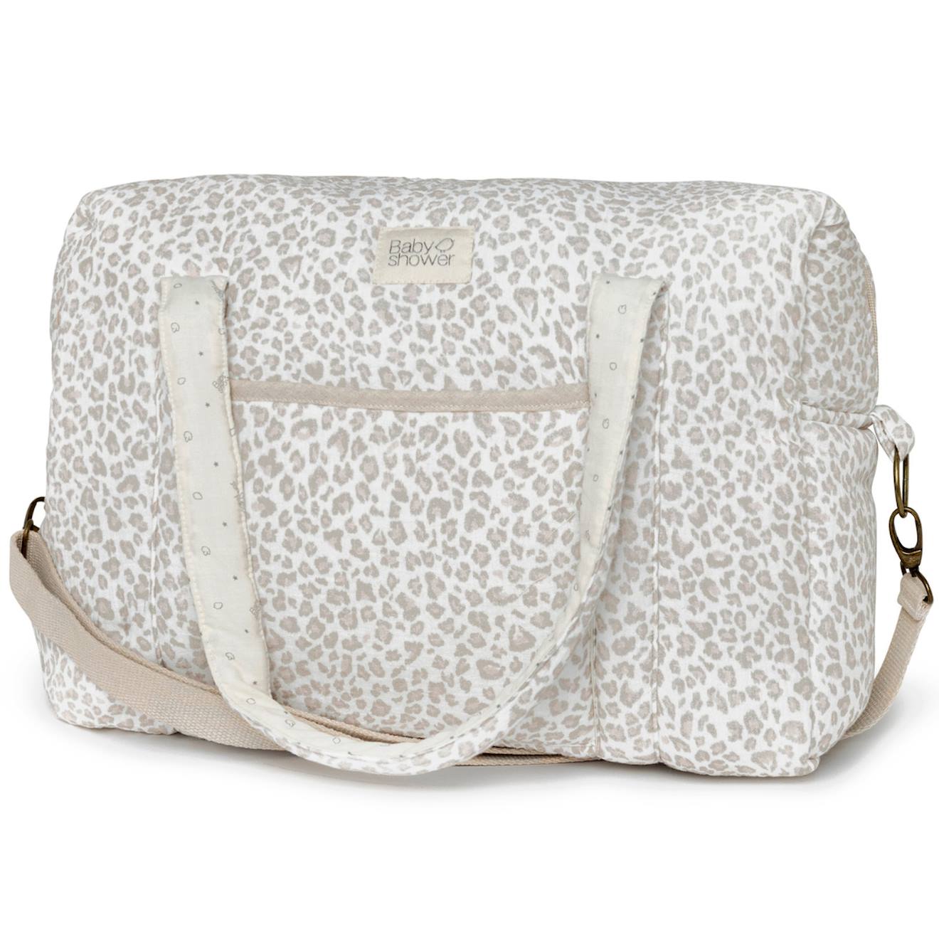 Sac De Maternité Camila Soft Print Blanc, Gris, Rose