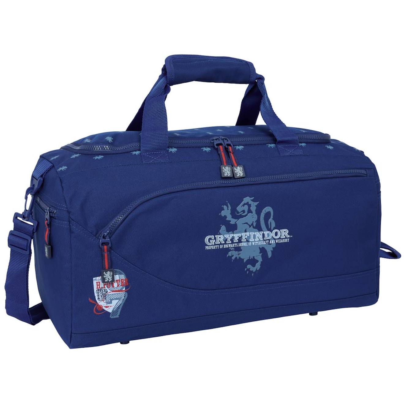 Sac De Sport Garçon Avec Bandoulière Harry Potter Gryffindor 50 Cm Bleu / Rouge