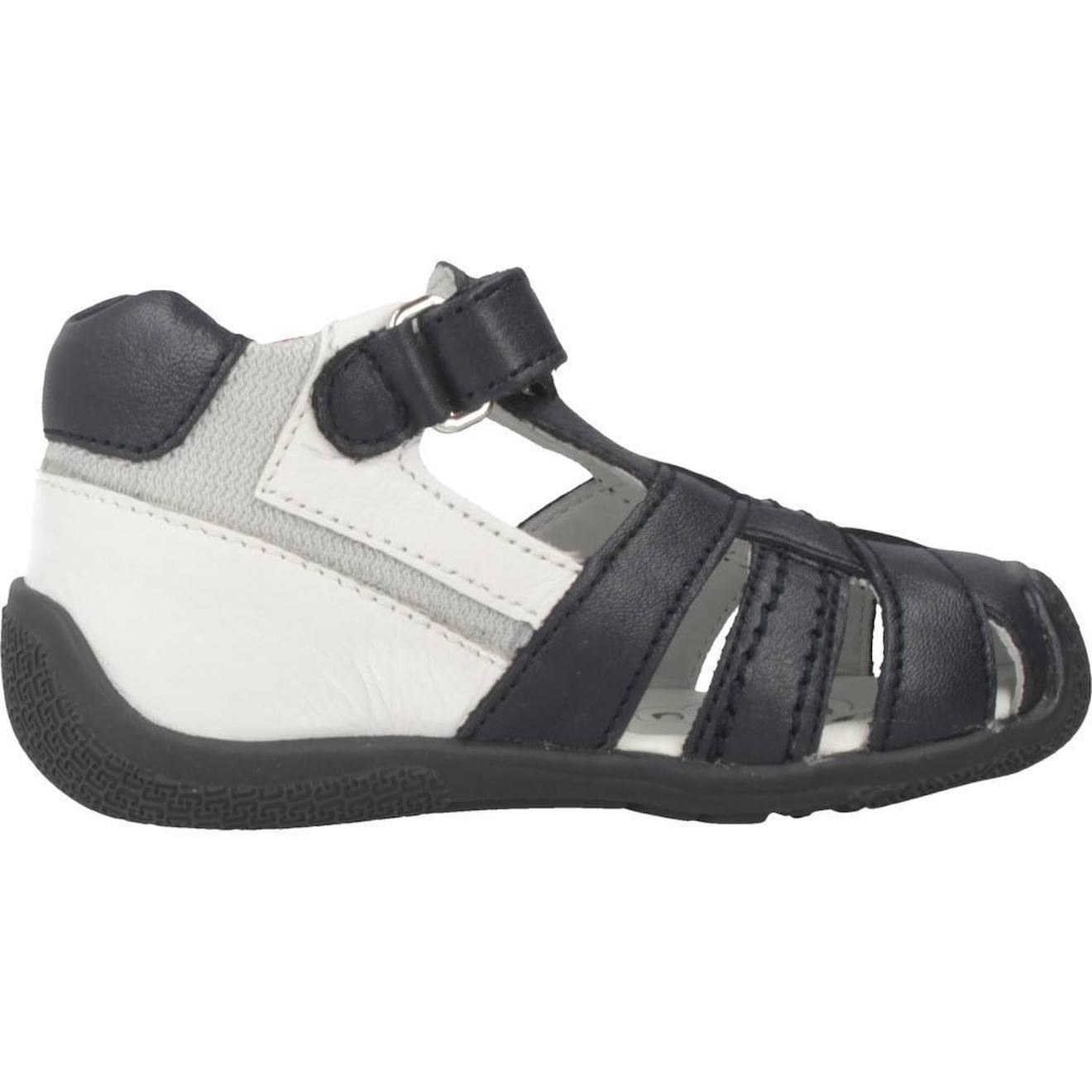 Sandale Bébé Cuir Gianpiero Bleu 800