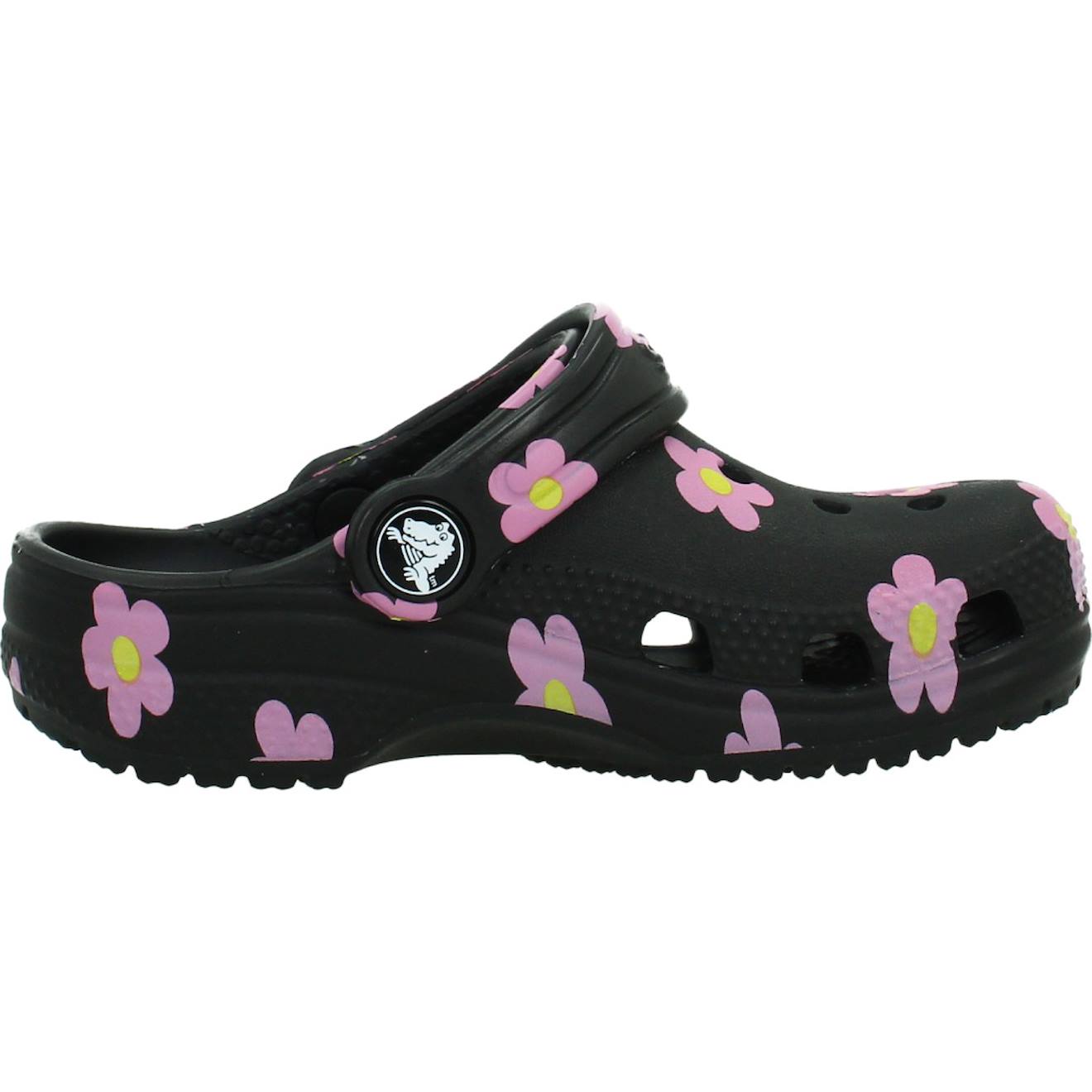 Sandale Enfant Synthétique Synthétique Classic Flower Clog Noir