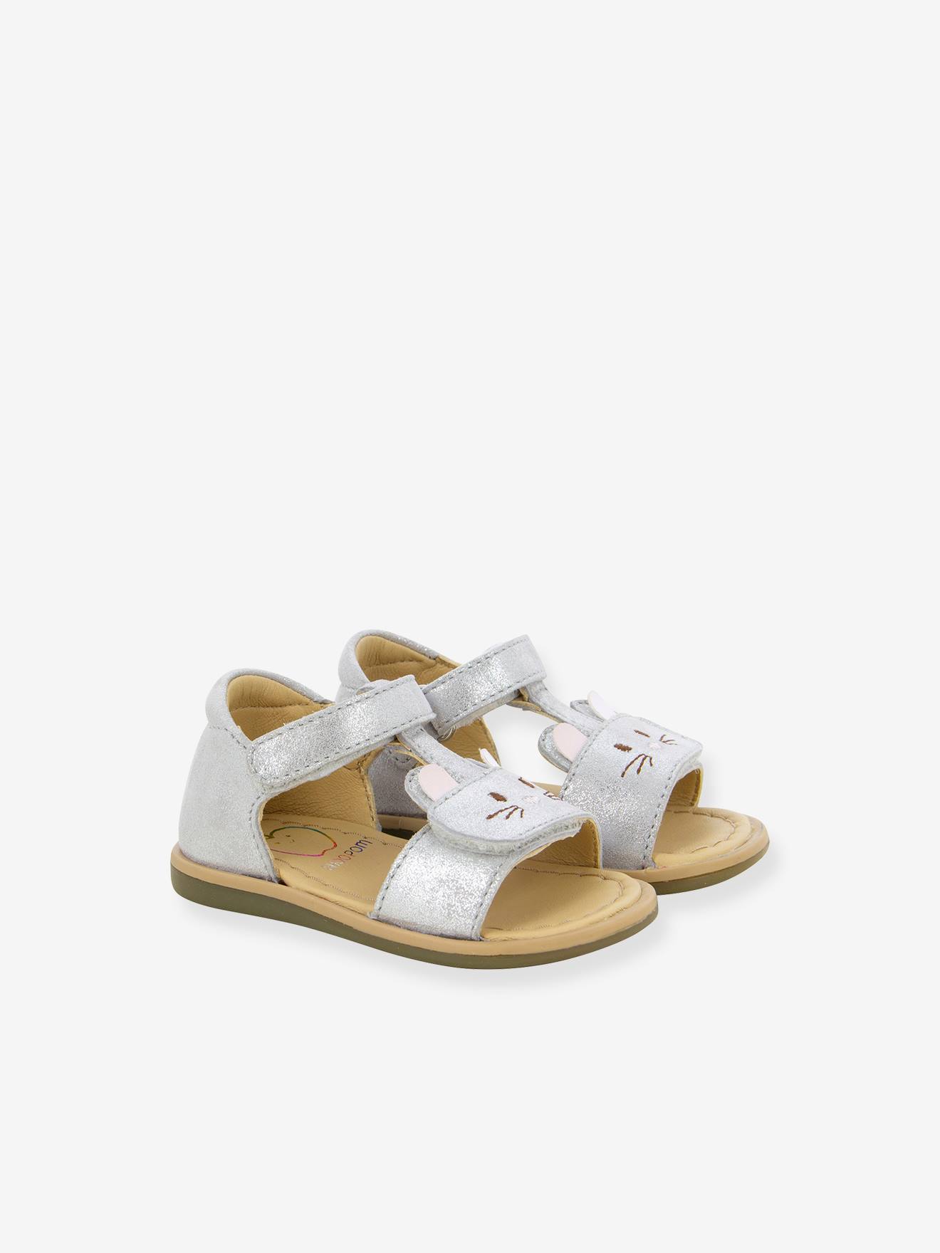 Sandales bébé Tity Mousse argent