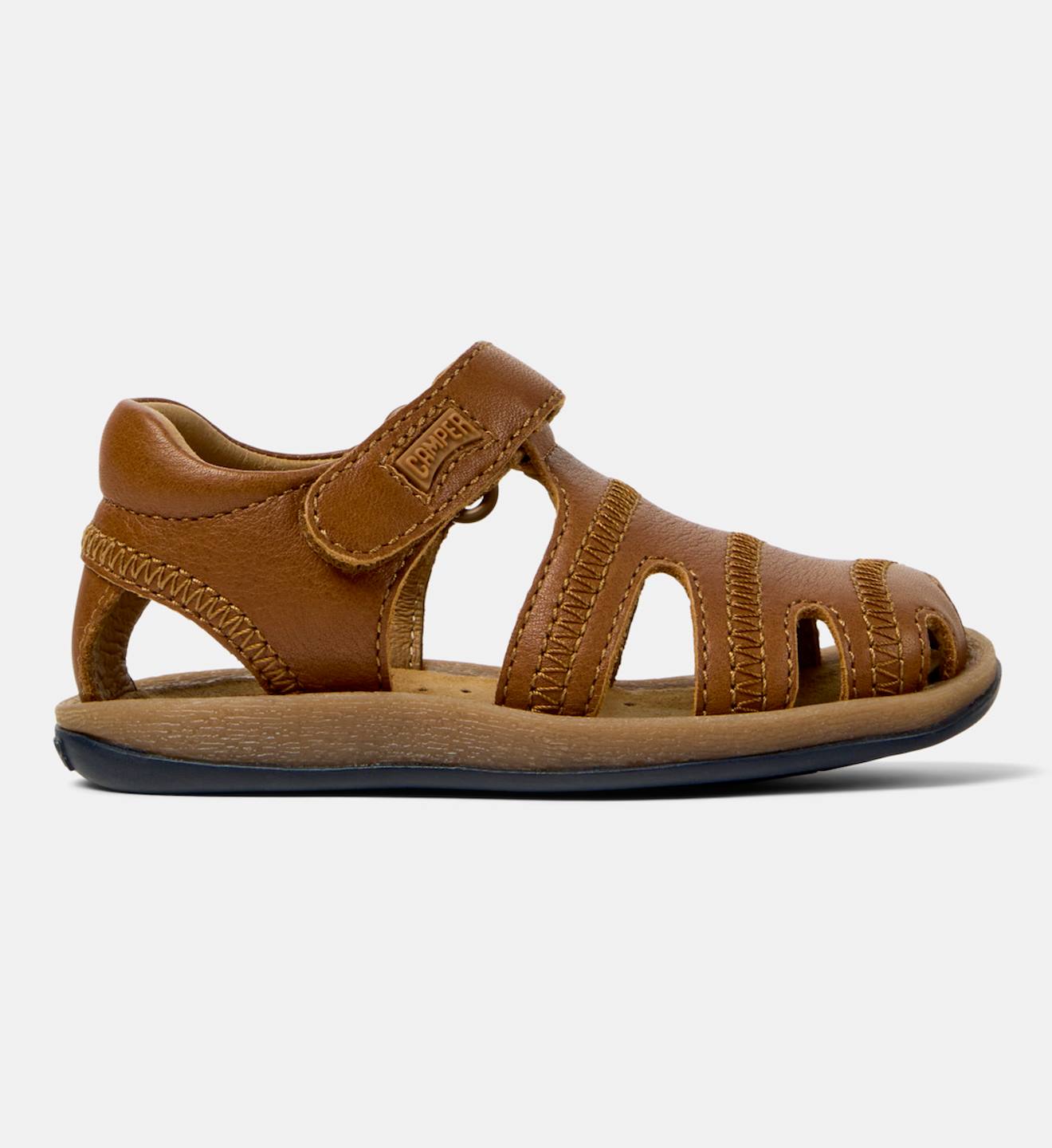 Sandales Cuir Bicho Marron Moyen