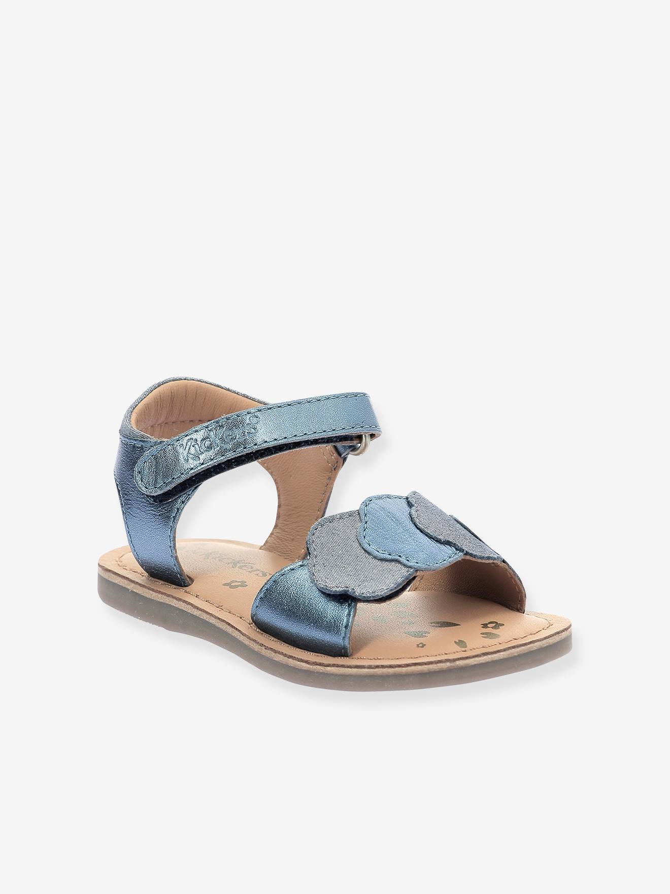Sandales cuir enfant Dyastar marine