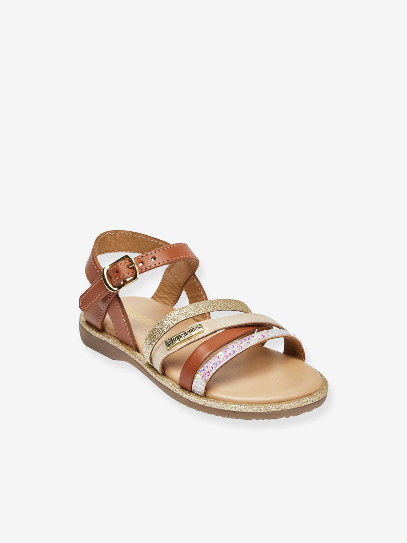 Sandales cuir enfant Inaya PAR M. BELARBI camel