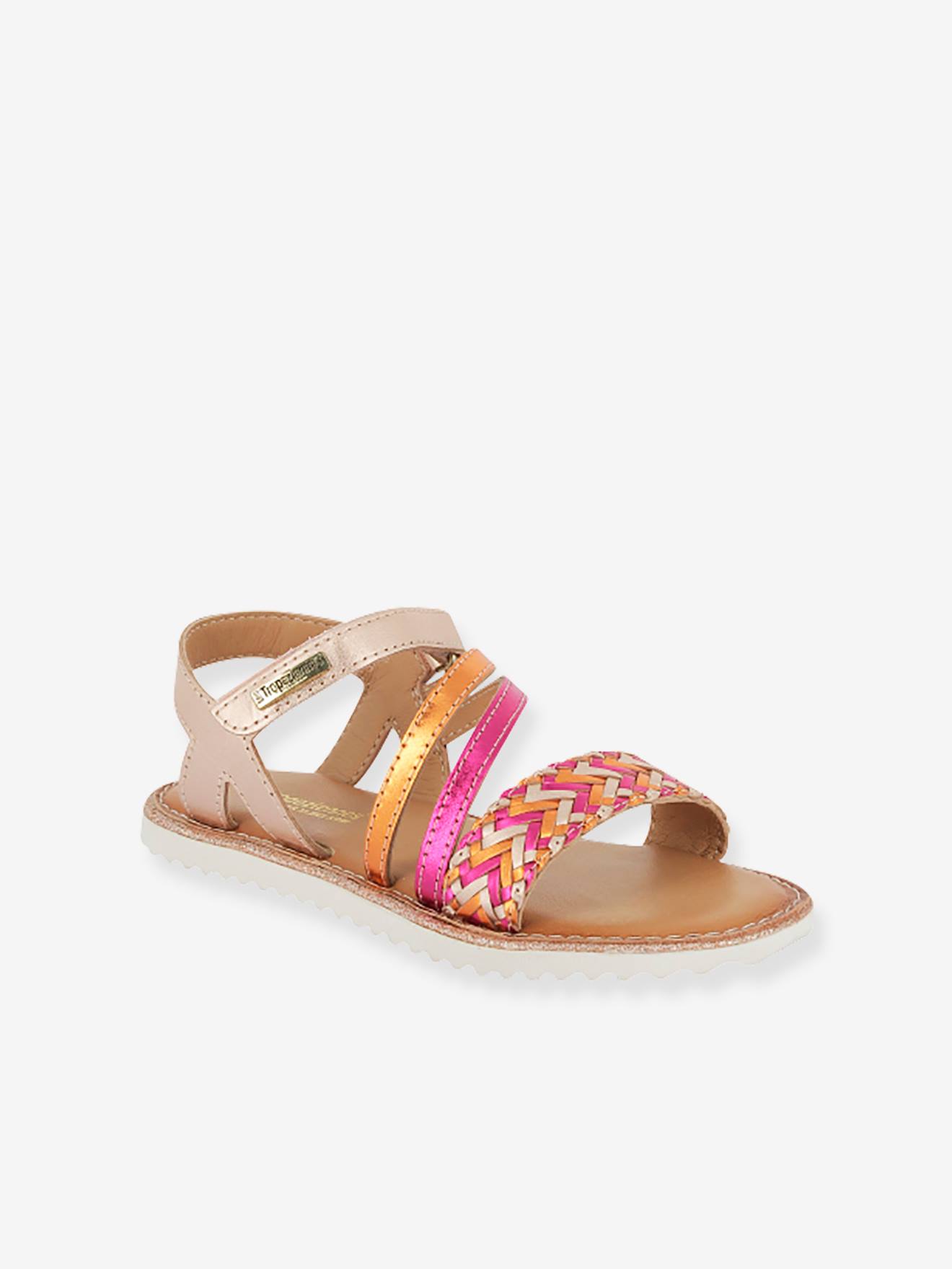 Sandales cuir enfant Iogym BY M. BELARBI rose