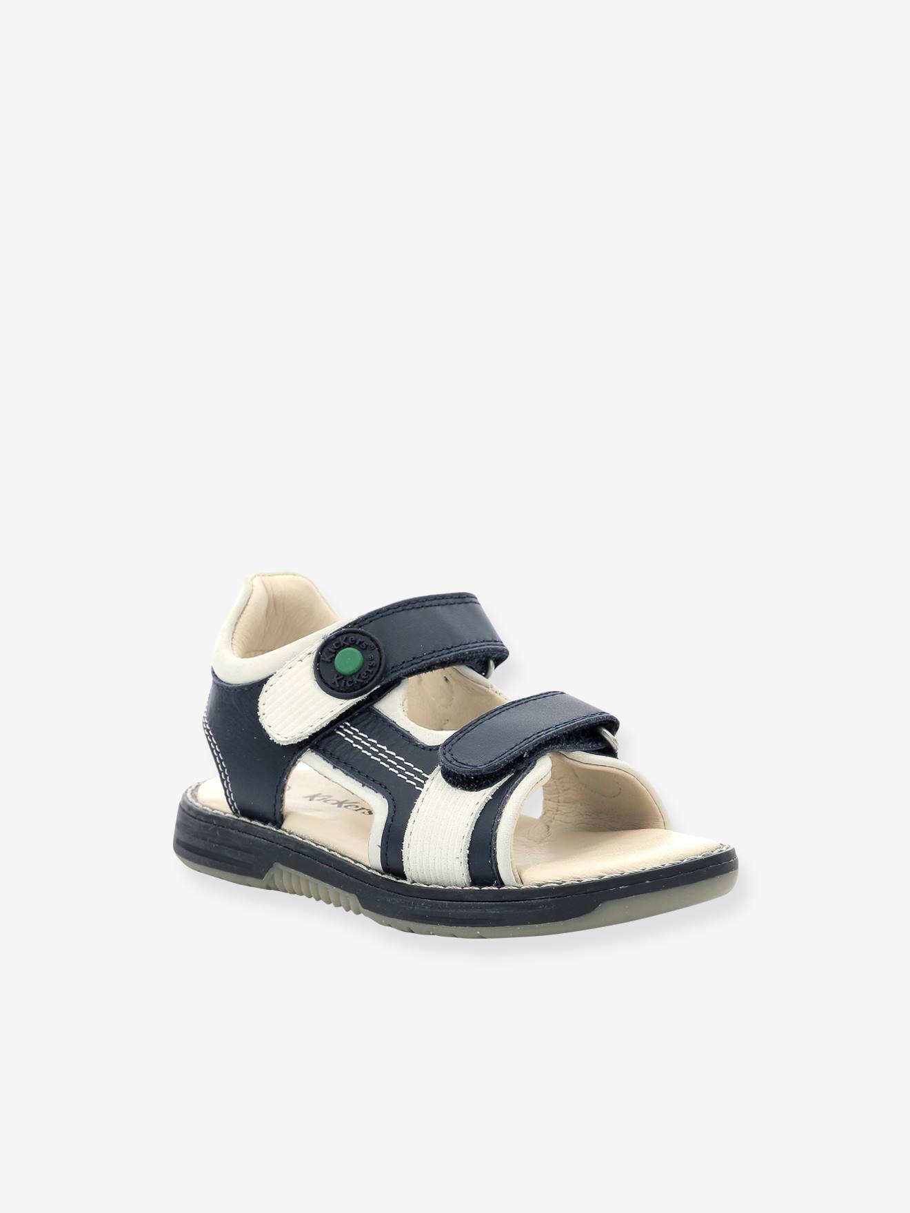 Sandales cuir enfant KickGalacxo 927710-30-103 marine