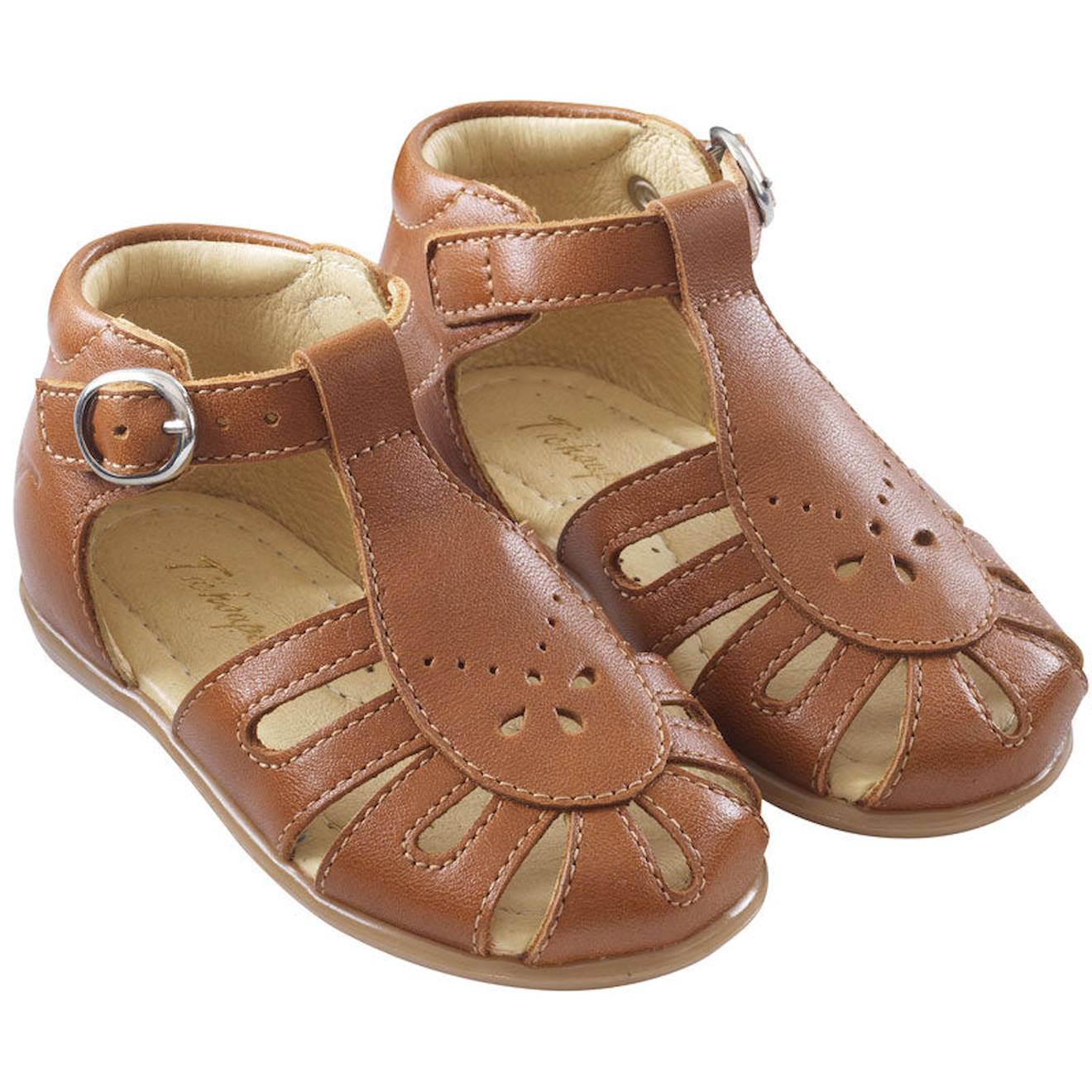 Sandales Cuir Enfant Suzie Marron