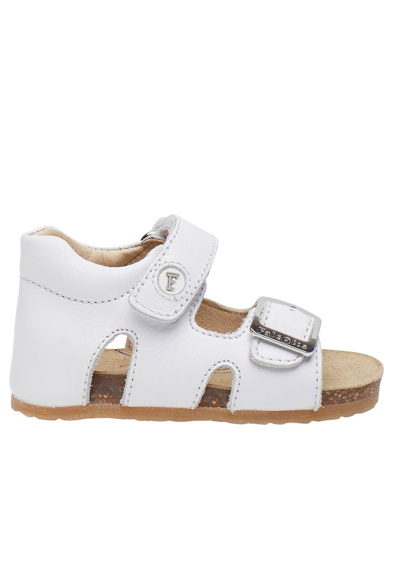 Sandales En Cuir De Veau Ciré Bea Blanc-