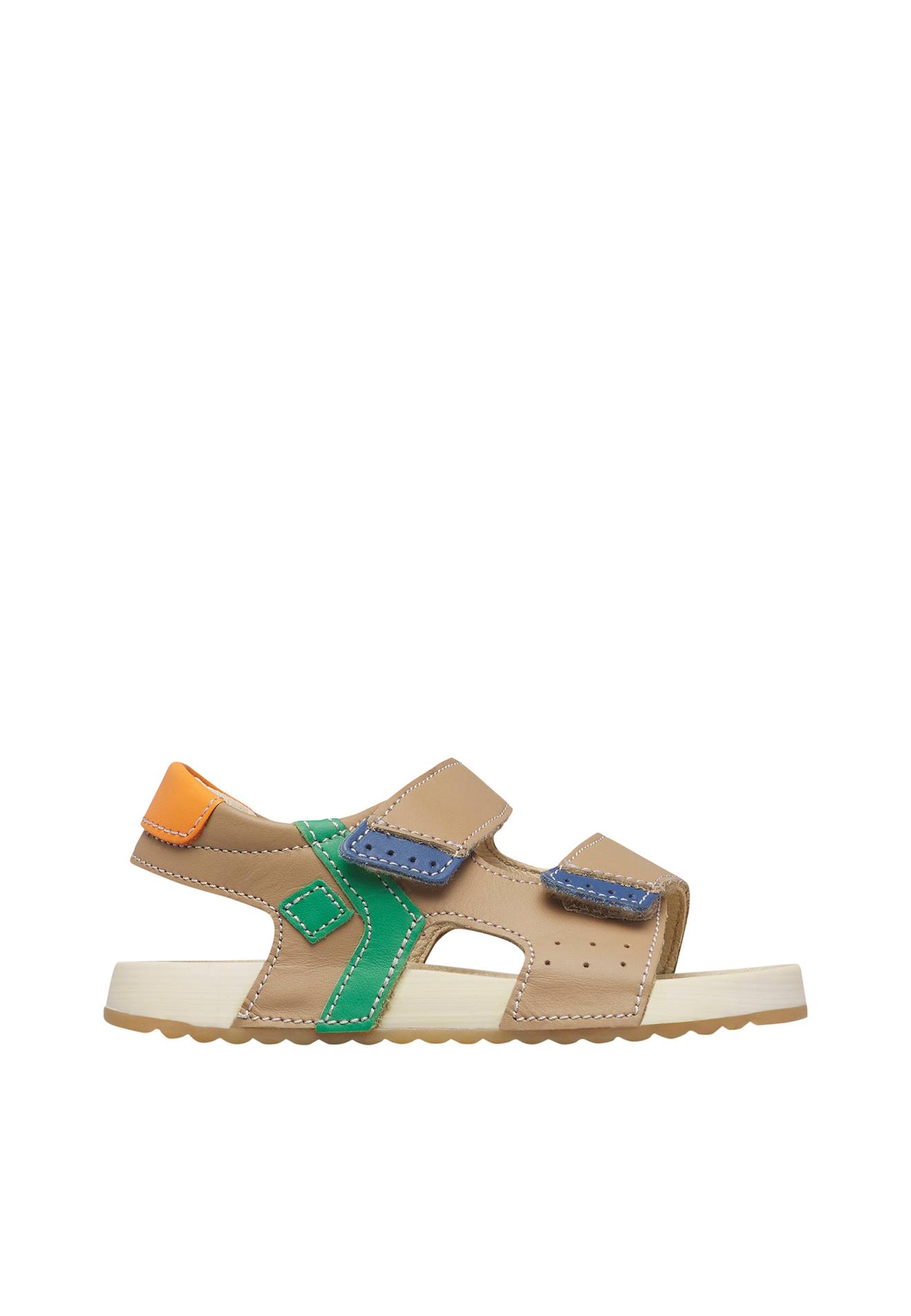 Sandales En Cuir Jompo. Beige-