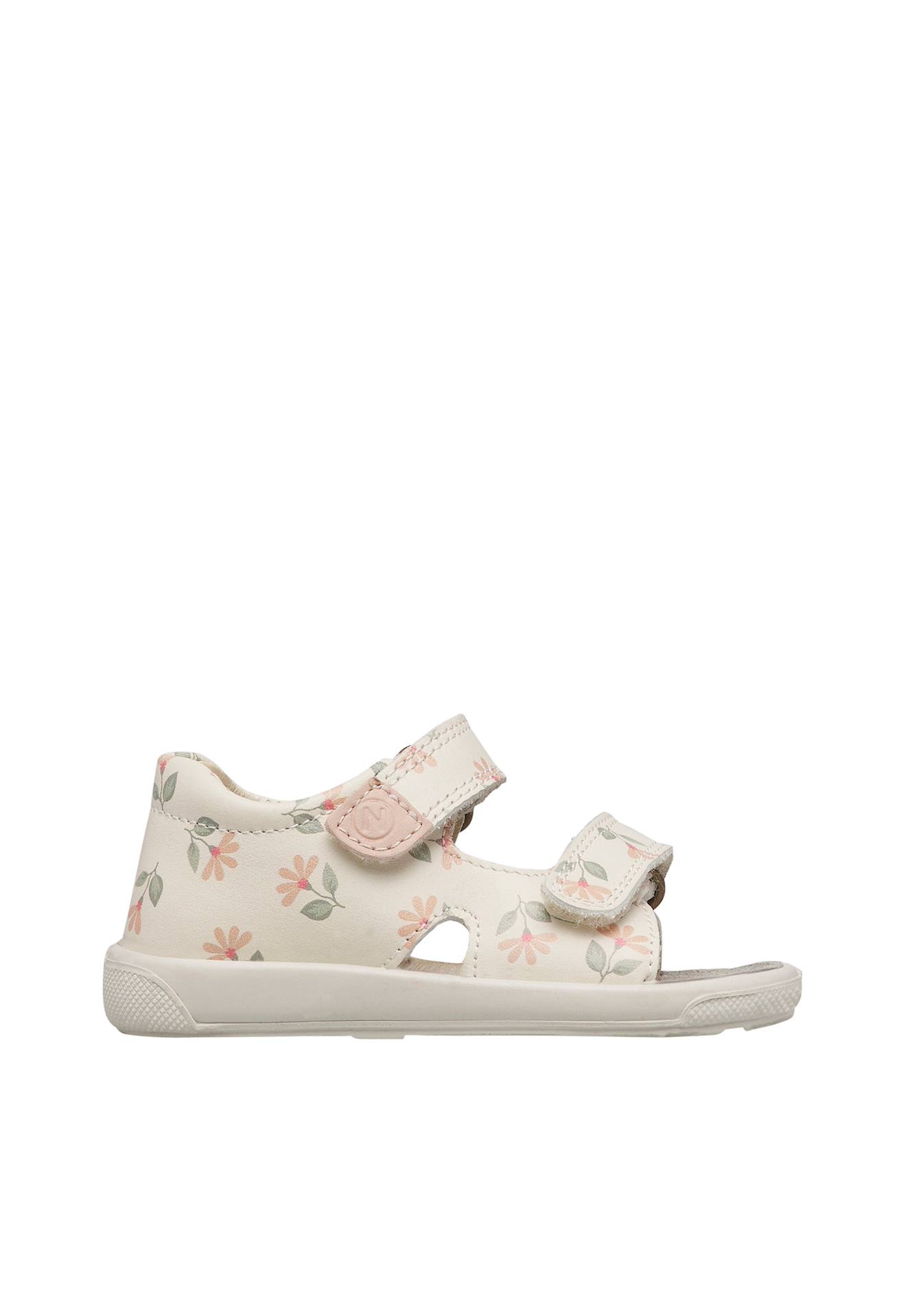 Sandales En Cuir July Blanc-rose-