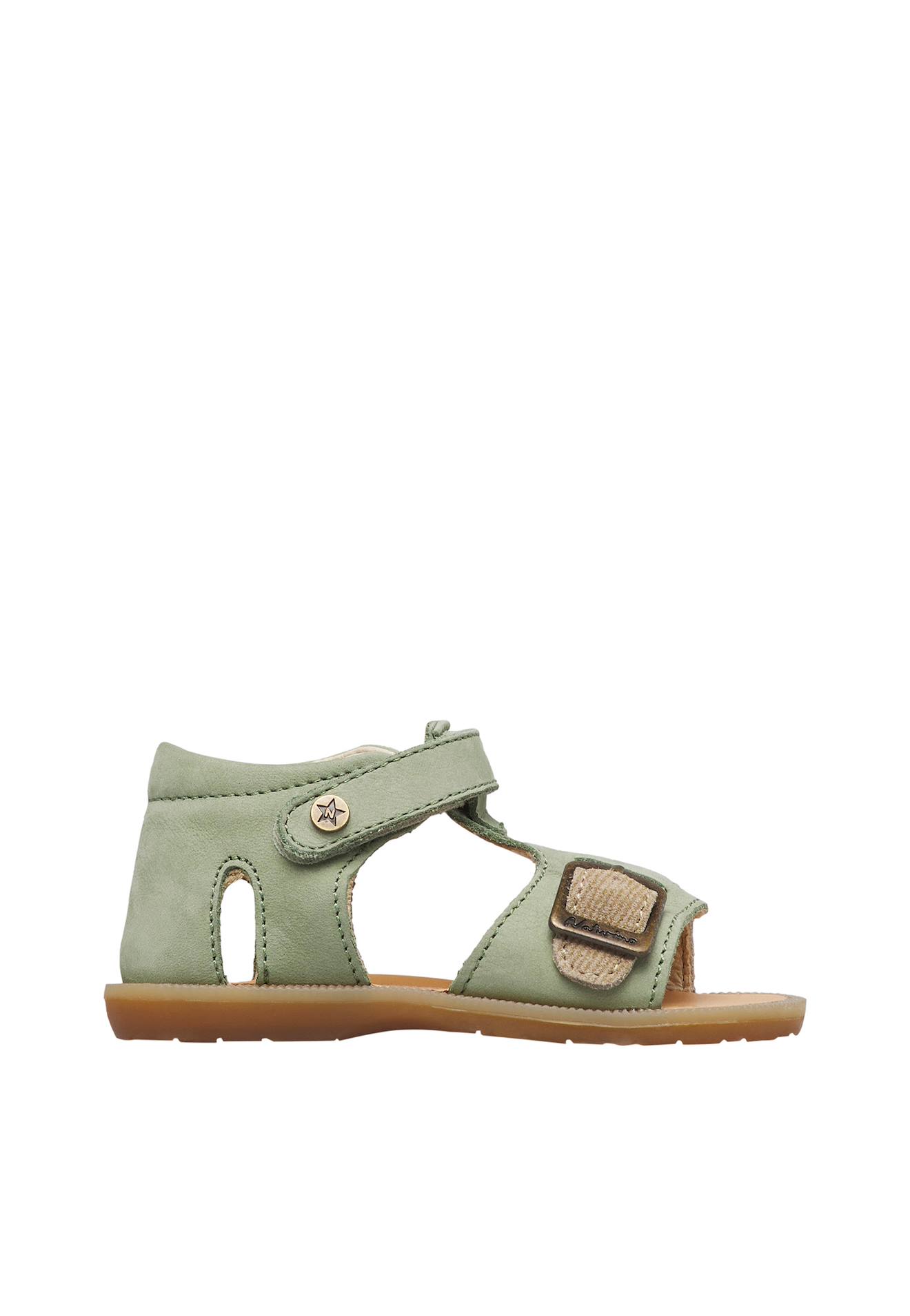 Sandales En Cuir Quarzo Vert-